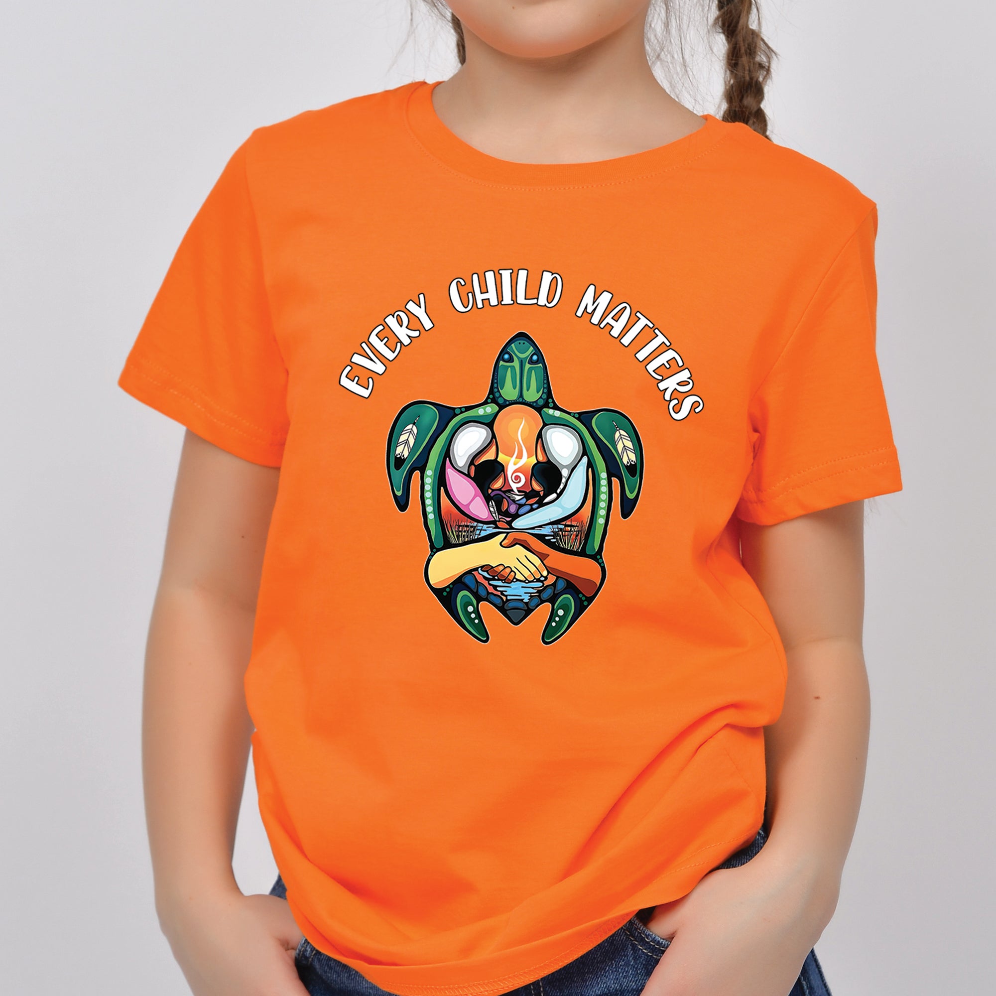 Turtle of Unity, Hands of Remembrance - For Every Child Matters Unisex T-Shirt/Hoodie/Sweatshirt 174