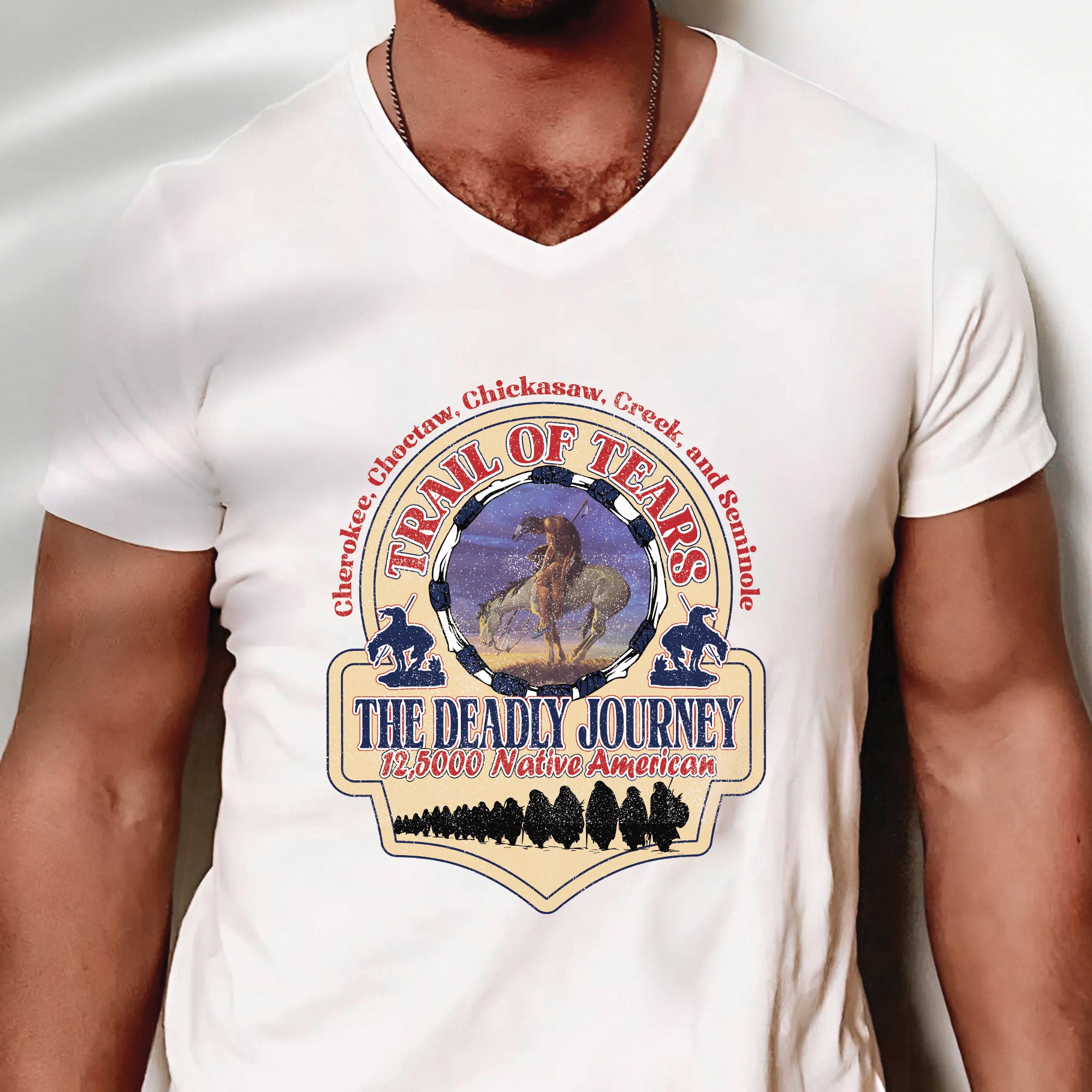 Trail of Tears The Deadly Journey 12,5000 Native American Unisex T-Shirt/T-Shirt V-Neck/Hoodie/Sweatshirt