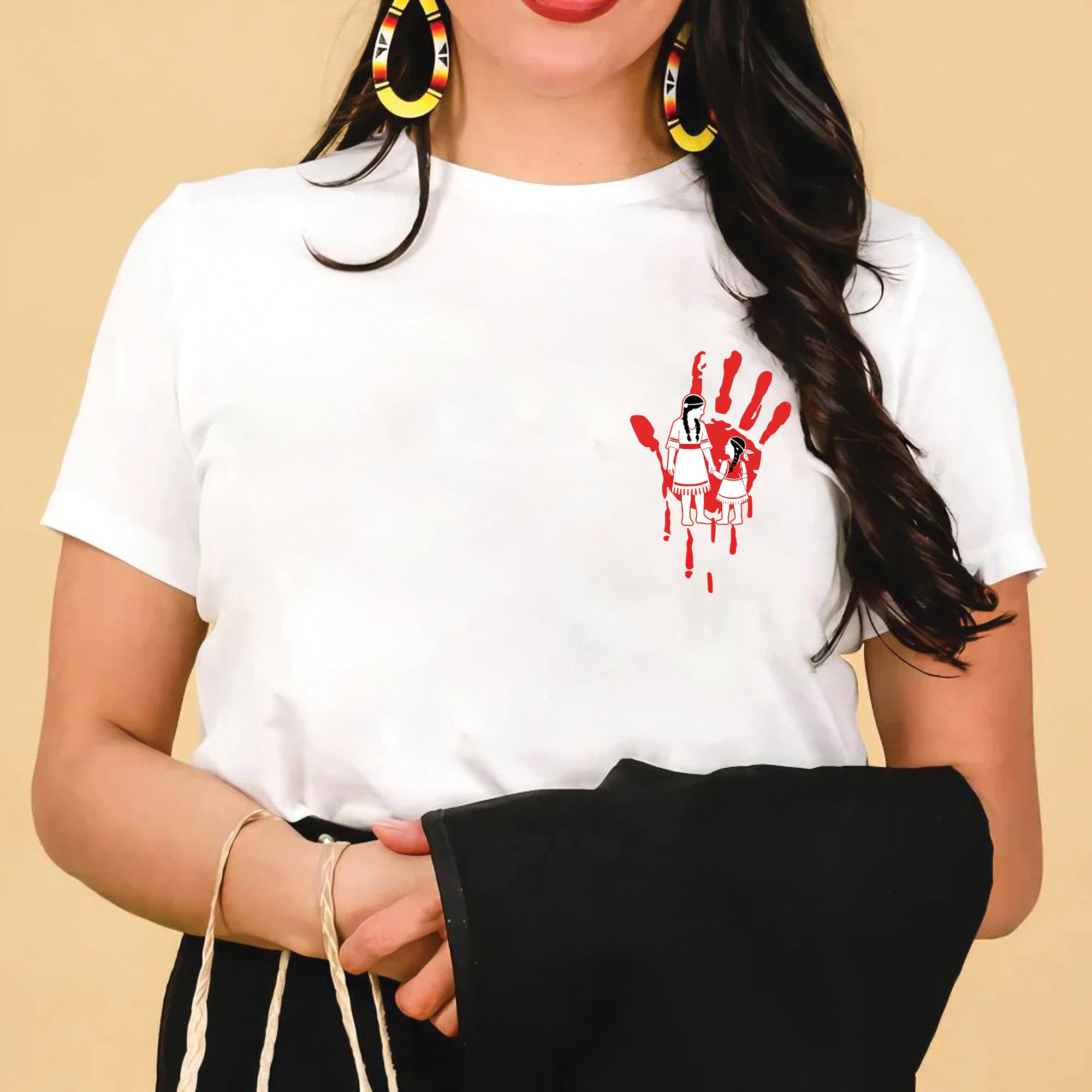 [Two Sides] Missing and Murdered Indigenous Women Unisex T-shirt/T-shirt V-Neck/Hoodie/Sweatshirt - N396