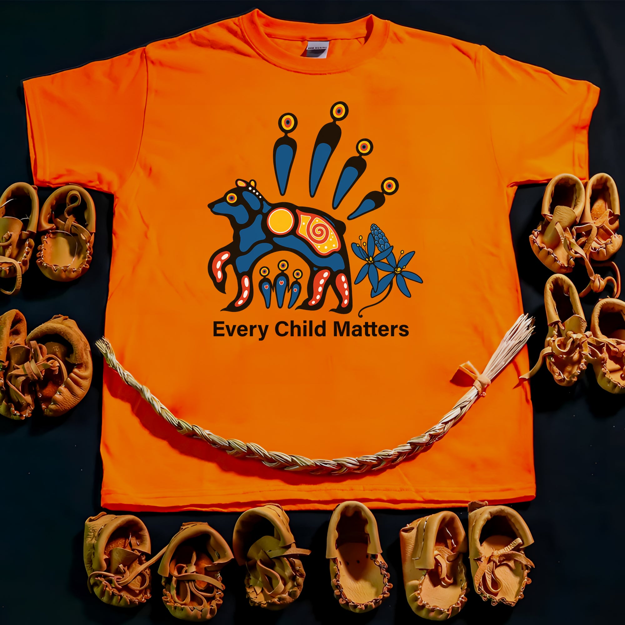 Every Child Matters Indigenous Sacred Bear For Orange Shirt Day Unisex T-shirt/Hoodie/Sweatshirt
