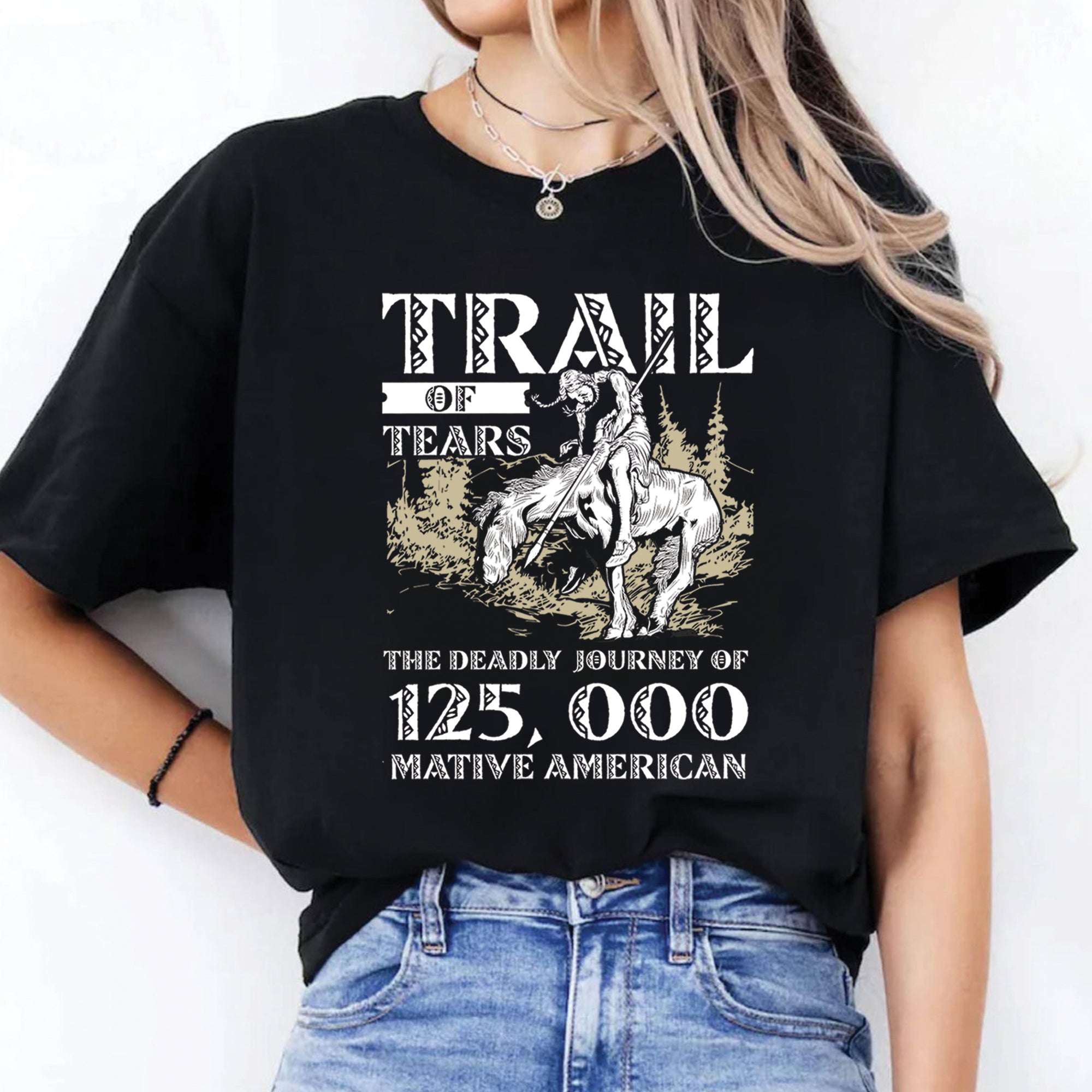 Trail of Tears The Deadly Journey Unisex T-Shirt/T-Shirt V-Neck/Hoodie/Sweatshirt 14