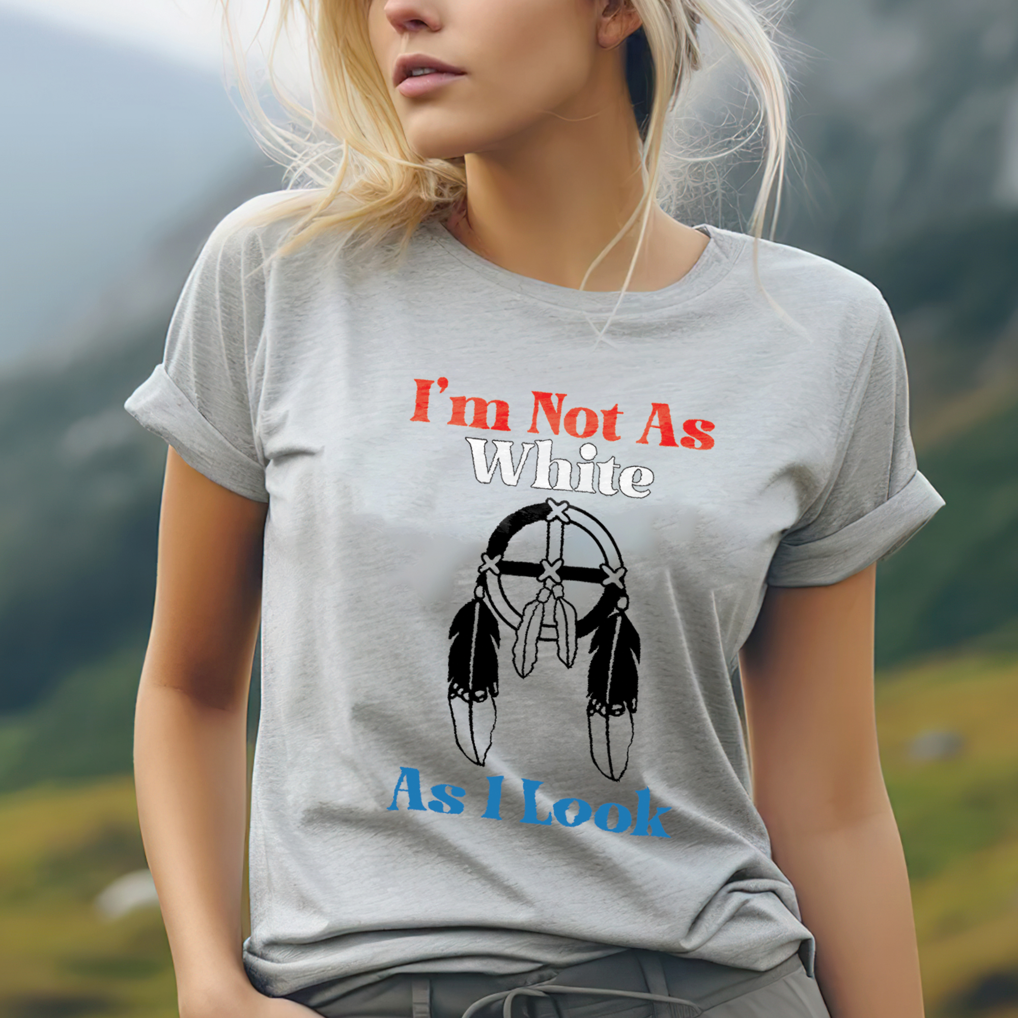 I'm Not As White As I Look Unisex T-Shirt/T-Shirt V-Neck/Hoodie/Sweatshirt