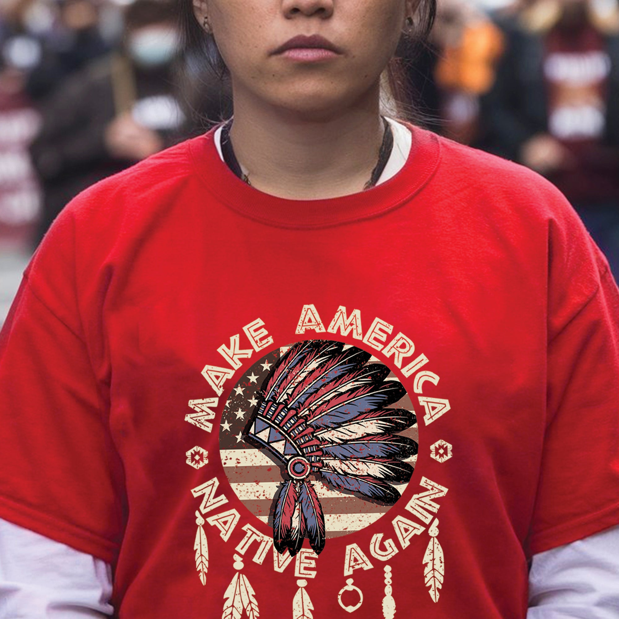Make America Native Again Unisex T-Shirt/T-Shirt V-Neck/Hoodie/Sweatshirt