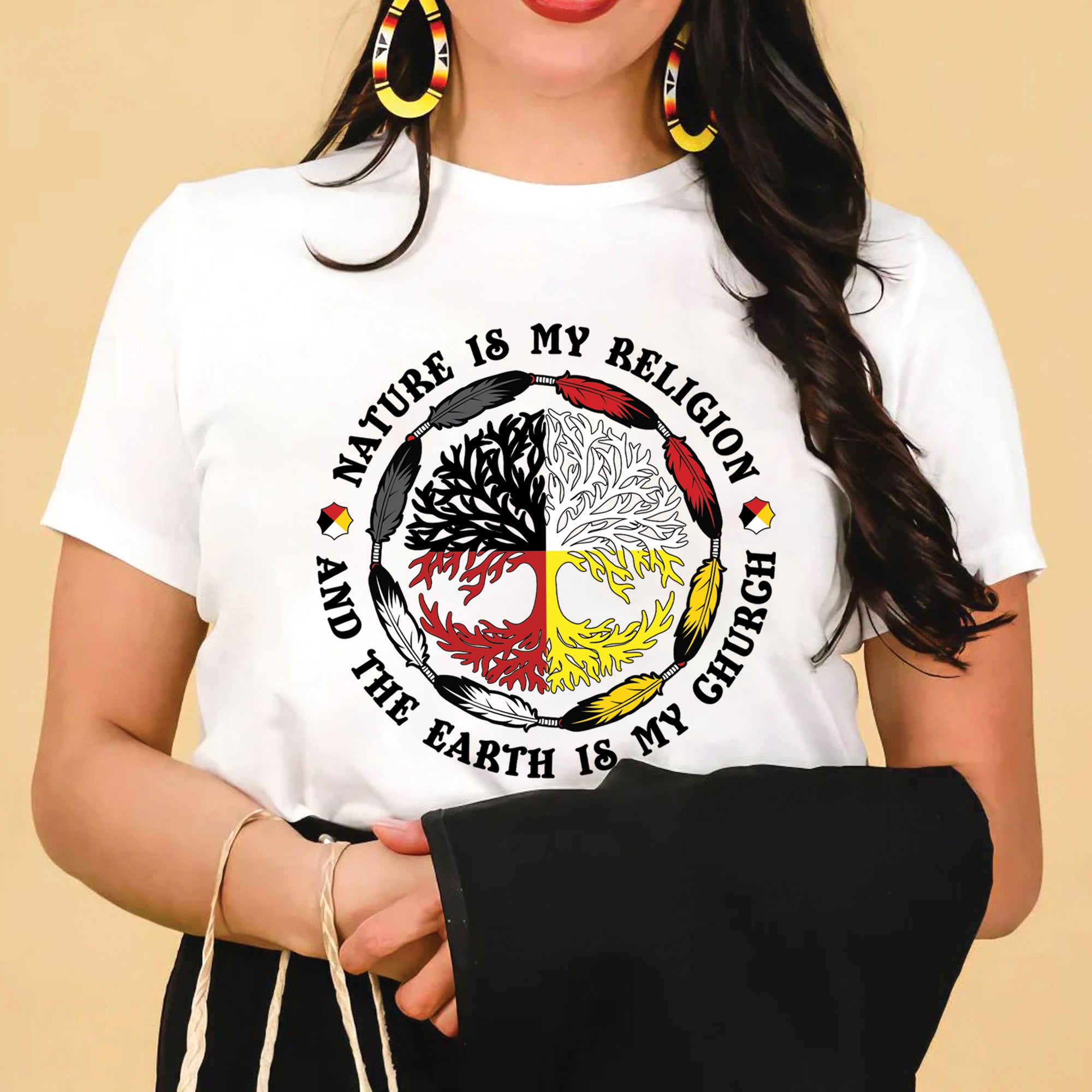 Nature Is My Religion And The Earth Is My Church Unisex T-Shirt/T-Shirt V-Neck/Hoodie/Sweatshirt - N37