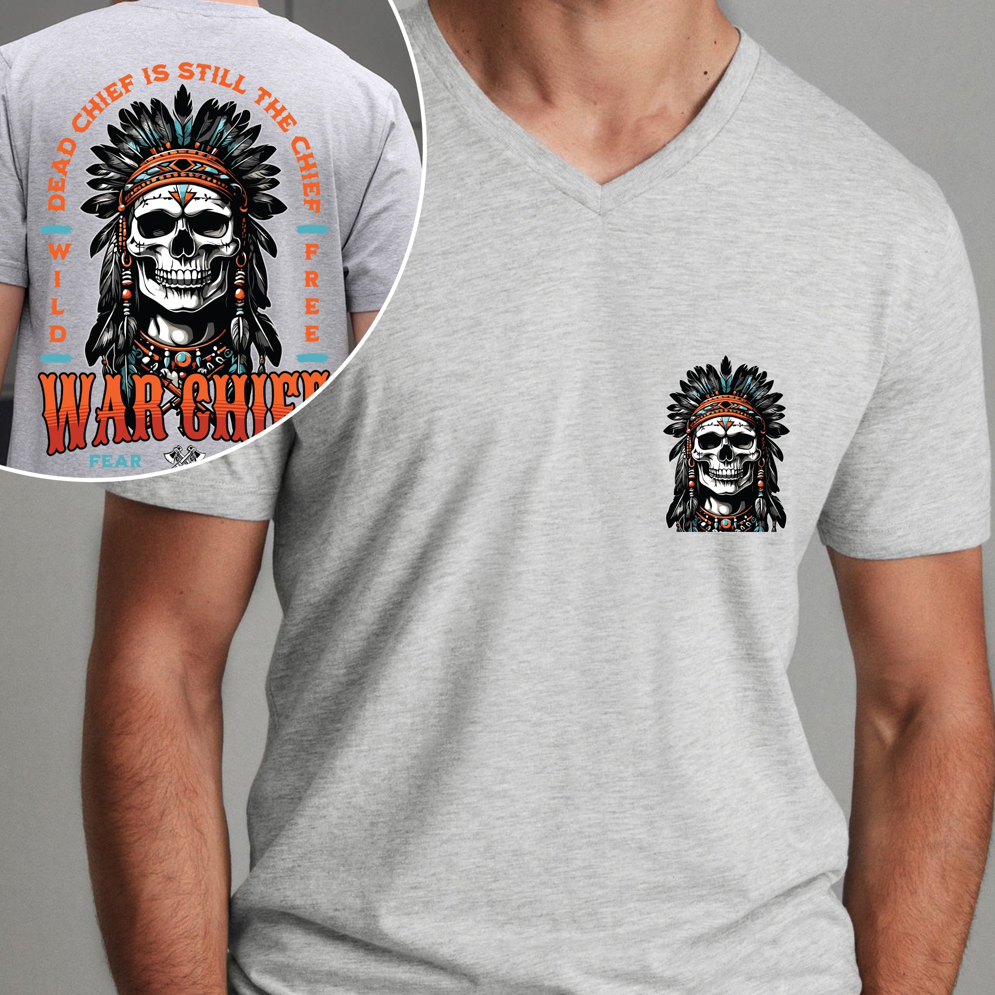 Native American Dead Chief Is Still The Chief Unisex T-Shirt/Hoodie/Sweatshirt Two Sides