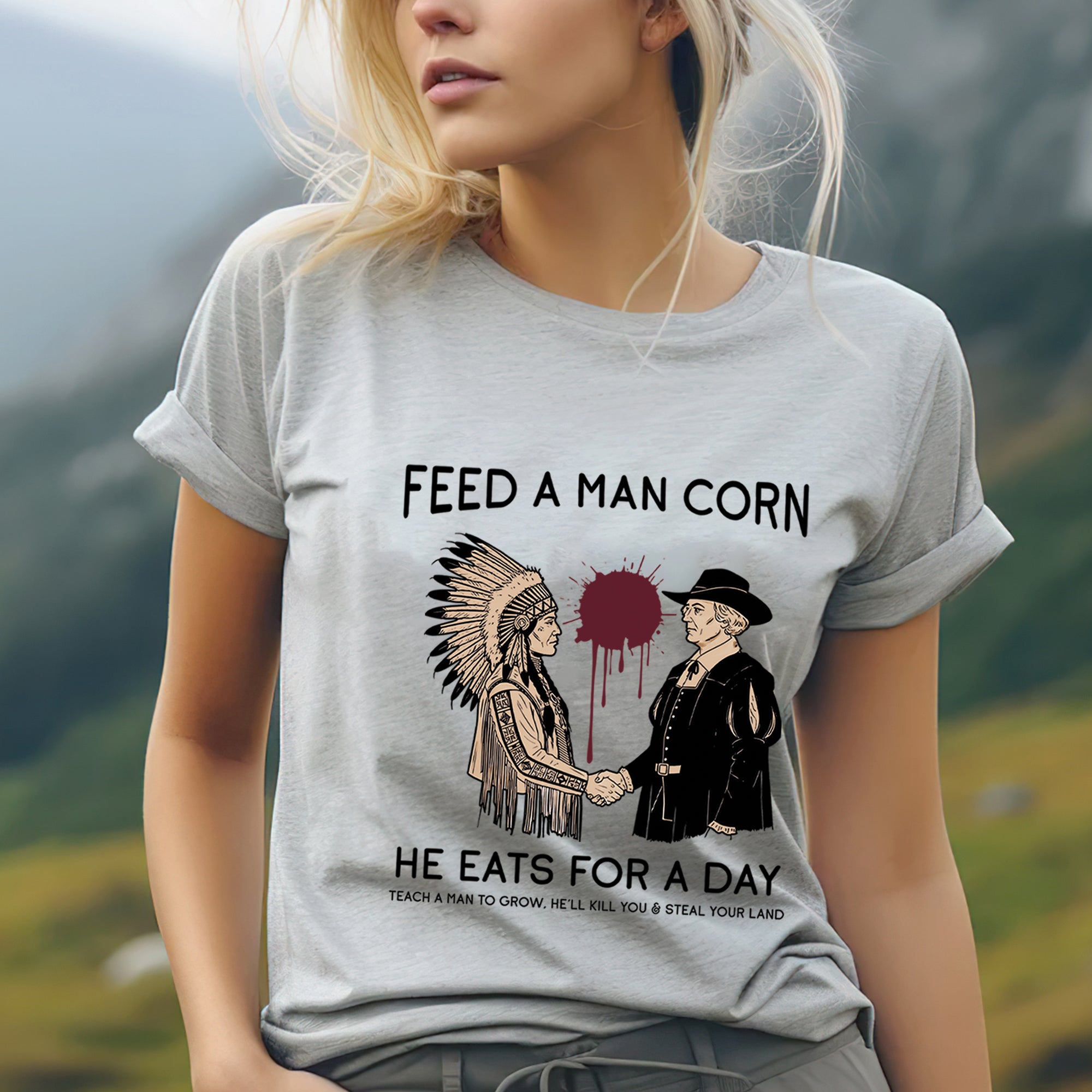 Feed A Man Corn Unisex T-Shirt/T-Shirt V-Neck/Hoodie/Sweatshirt