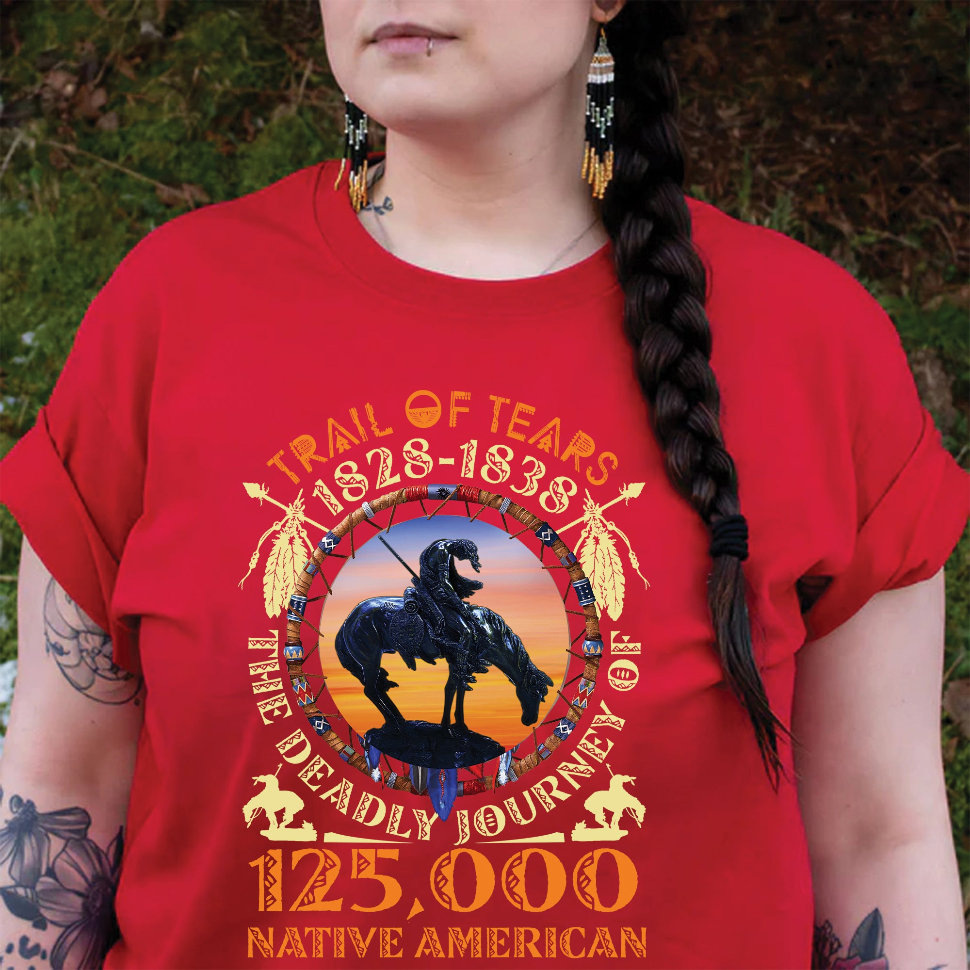 Trail Of Tears - THE DEADLY JOURNEY OF 125000 Native American Unisex T-Shirt/Hoodie/Sweatshirt