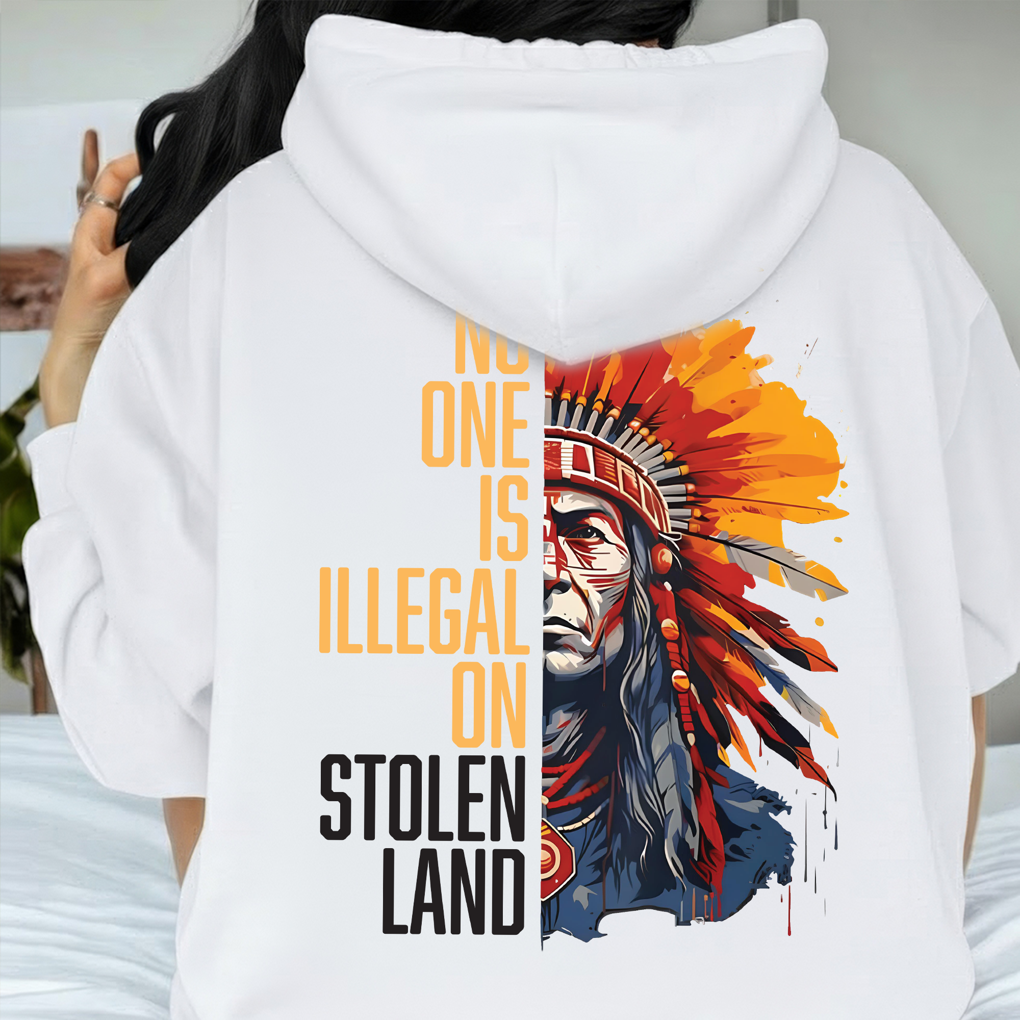 [Two Sides] No One Is Illegal On Stolen Land Unisex Tank Top/Long Sleeve/Hoodie Zip