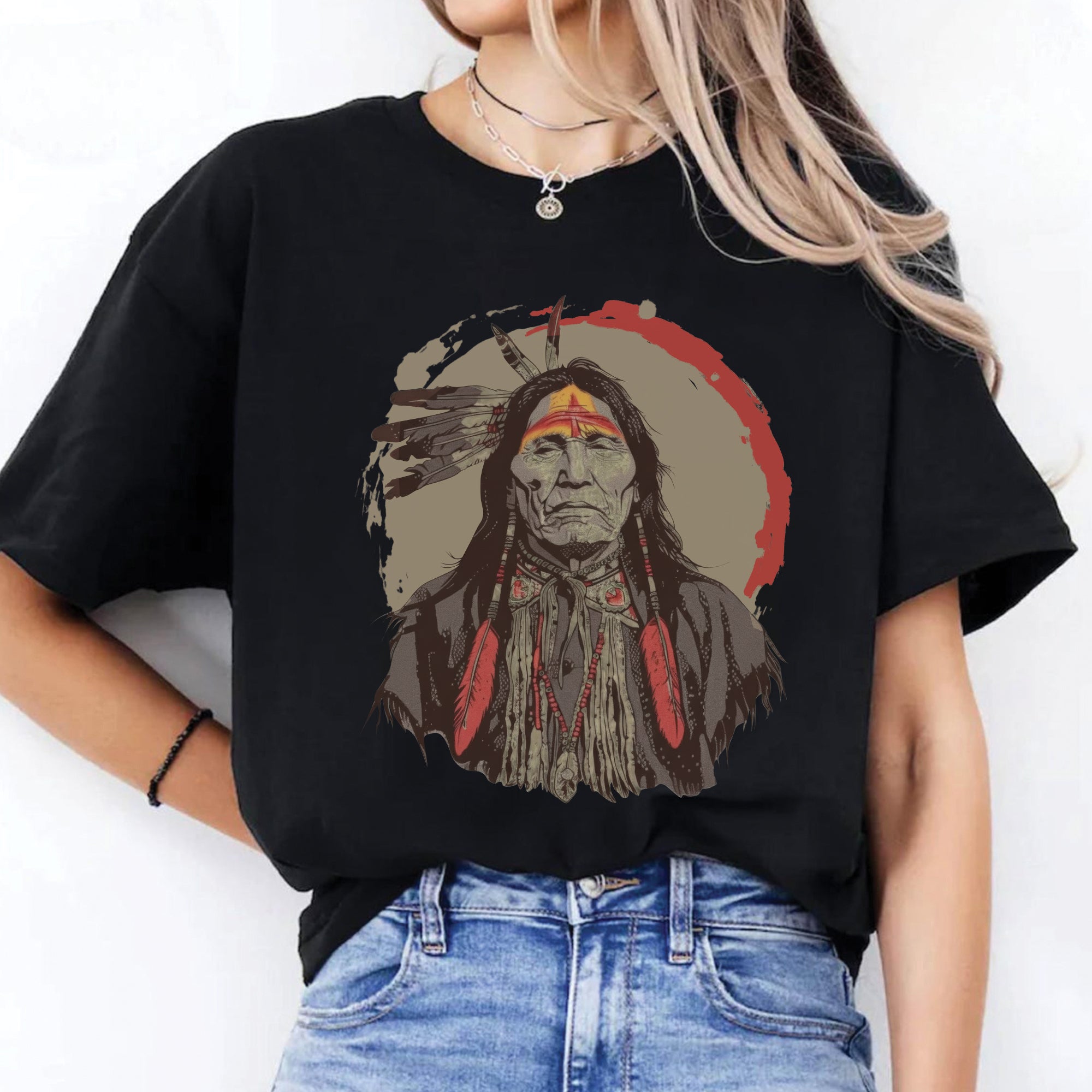 Spirit of the Warrior Chief Unisex T-Shirt/T-Shirt V-Neck/Hoodie/Sweatshirt