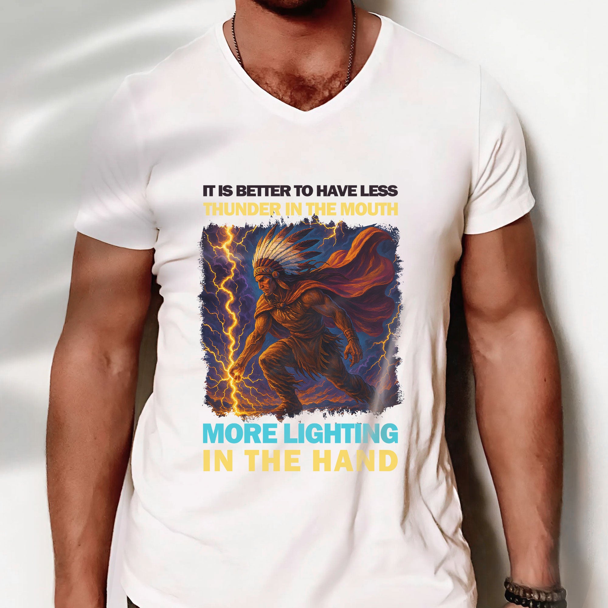It Is Better To Have Less Thunder In The Mouth More Lighting In The Hand – Unisex T-Shirt/T-Shirt V-Neck/Hoodie/Sweatshirt