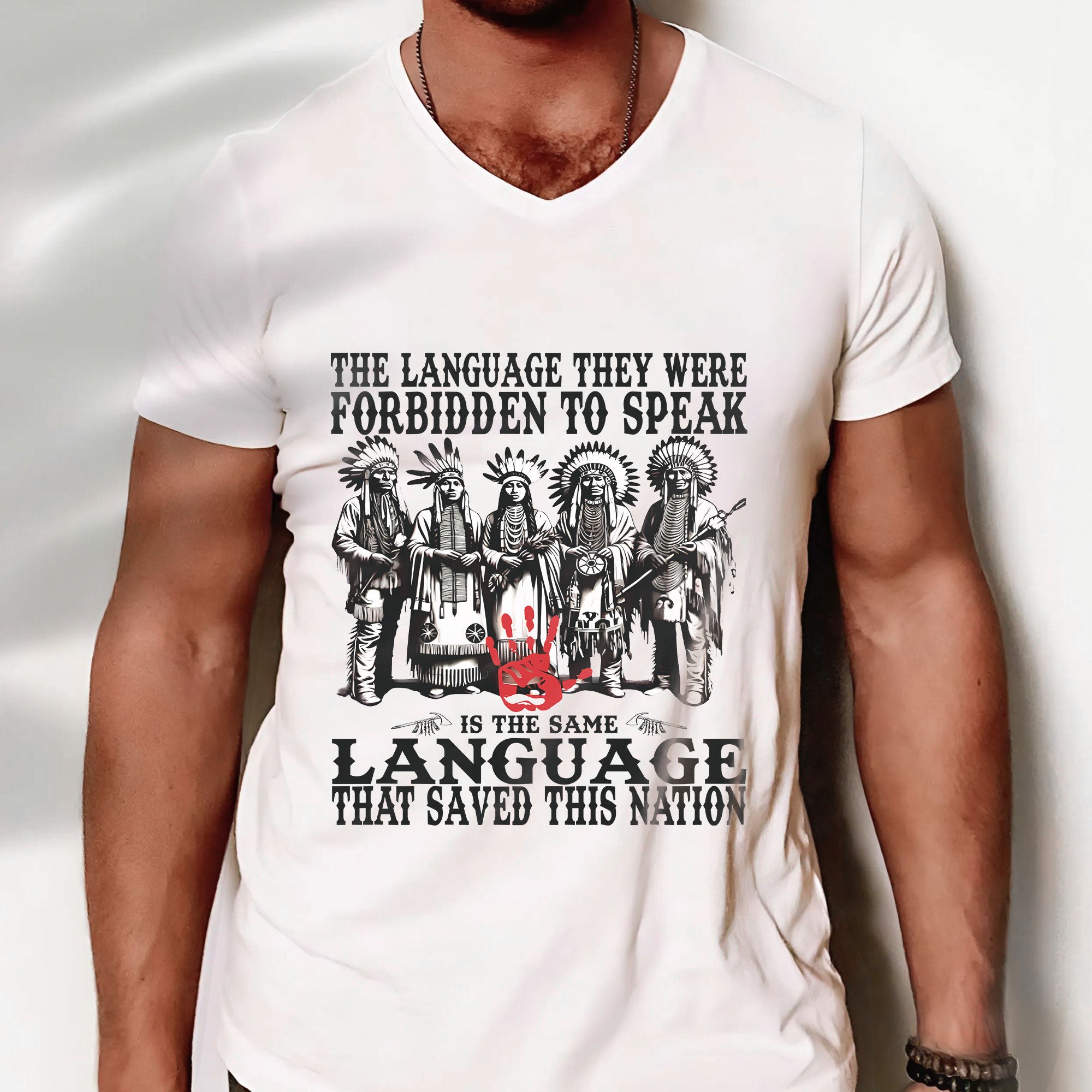 The Language They Were Forbidden To Speak – Unisex T-Shirt/T-Shirt V-Neck/Hoodie/Sweatshirt