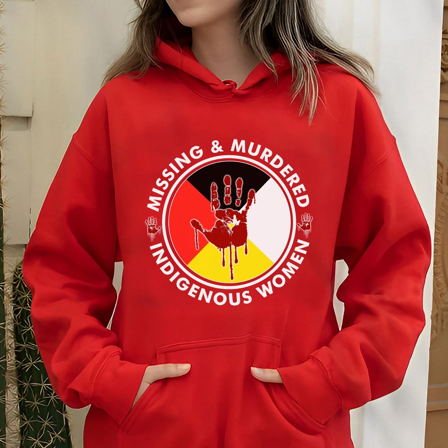 MMIW Four Seasons Indigenous Unisex RED T-Shirt/Sweatshirt/Hoodie