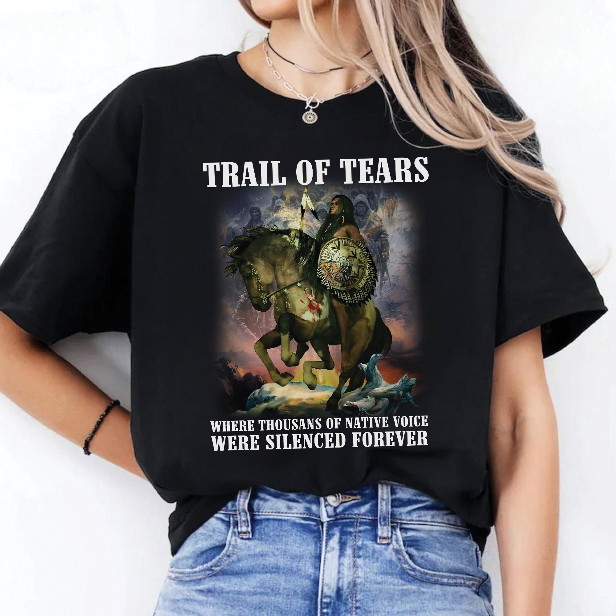 Trail of Tears – Silenced Voices Memorial Unisex T-Shirt/T-Shirt V-Neck/Hoodie/Sweatshirt