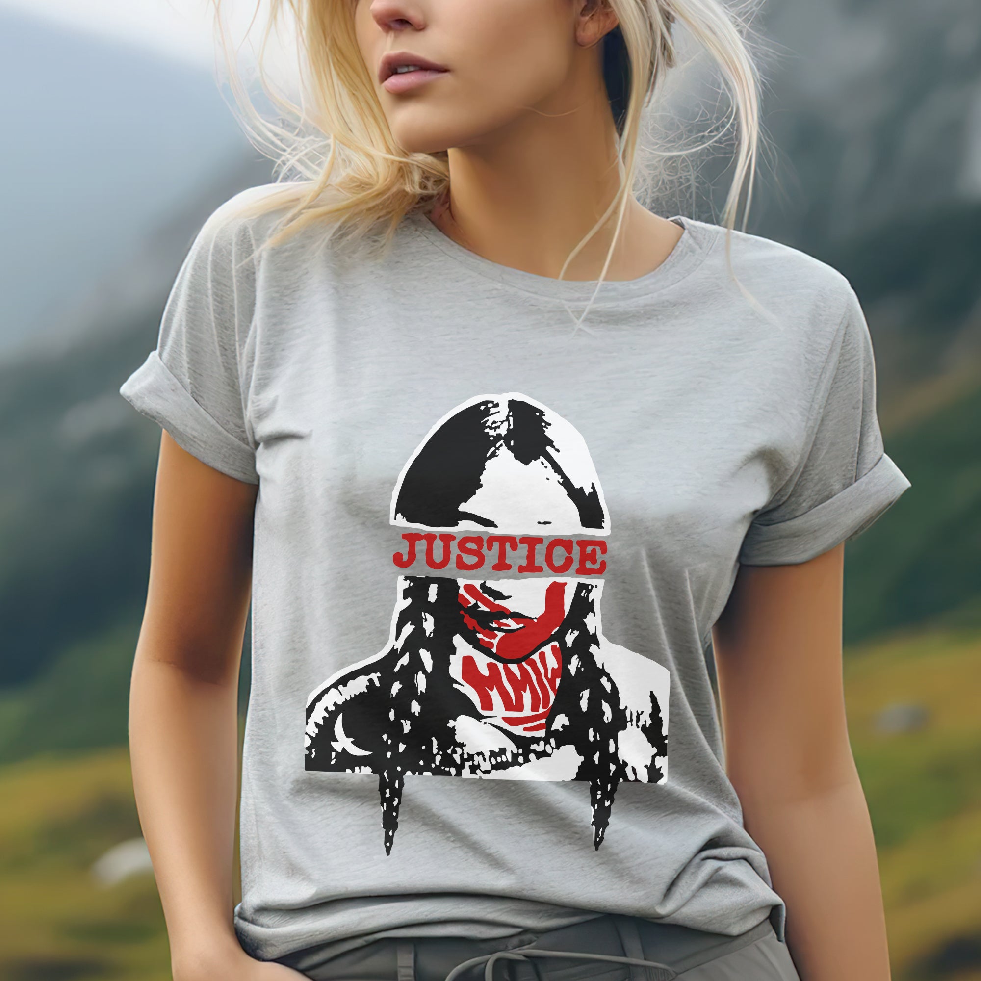 JUSTICE FOR MMIW - Unisex T-Shirt/T-Shirt V-Neck/Hoodie/Sweatshirt