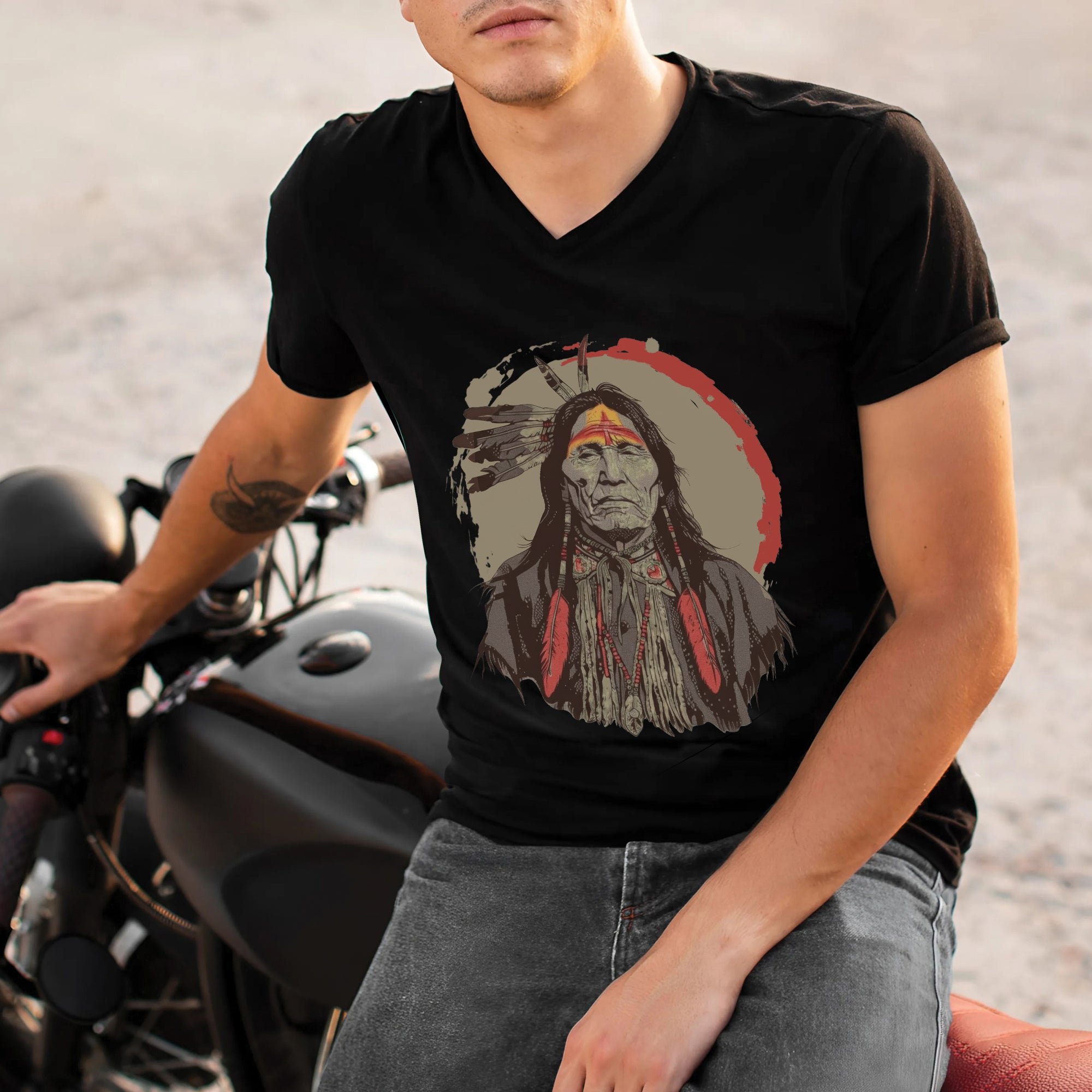 Spirit of the Warrior Chief Unisex T-Shirt/T-Shirt V-Neck/Hoodie/Sweatshirt