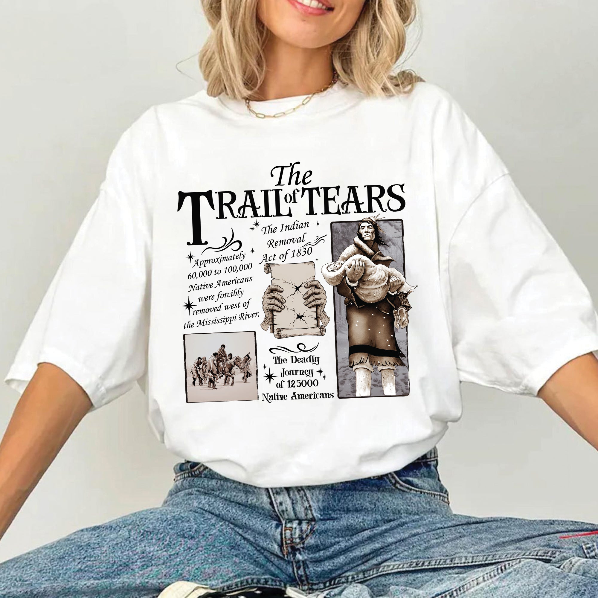 Trail of Tears – The Legacy of Resilience Unisex T-Shirt/T-Shirt V-Neck/Hoodie/Sweatshirt