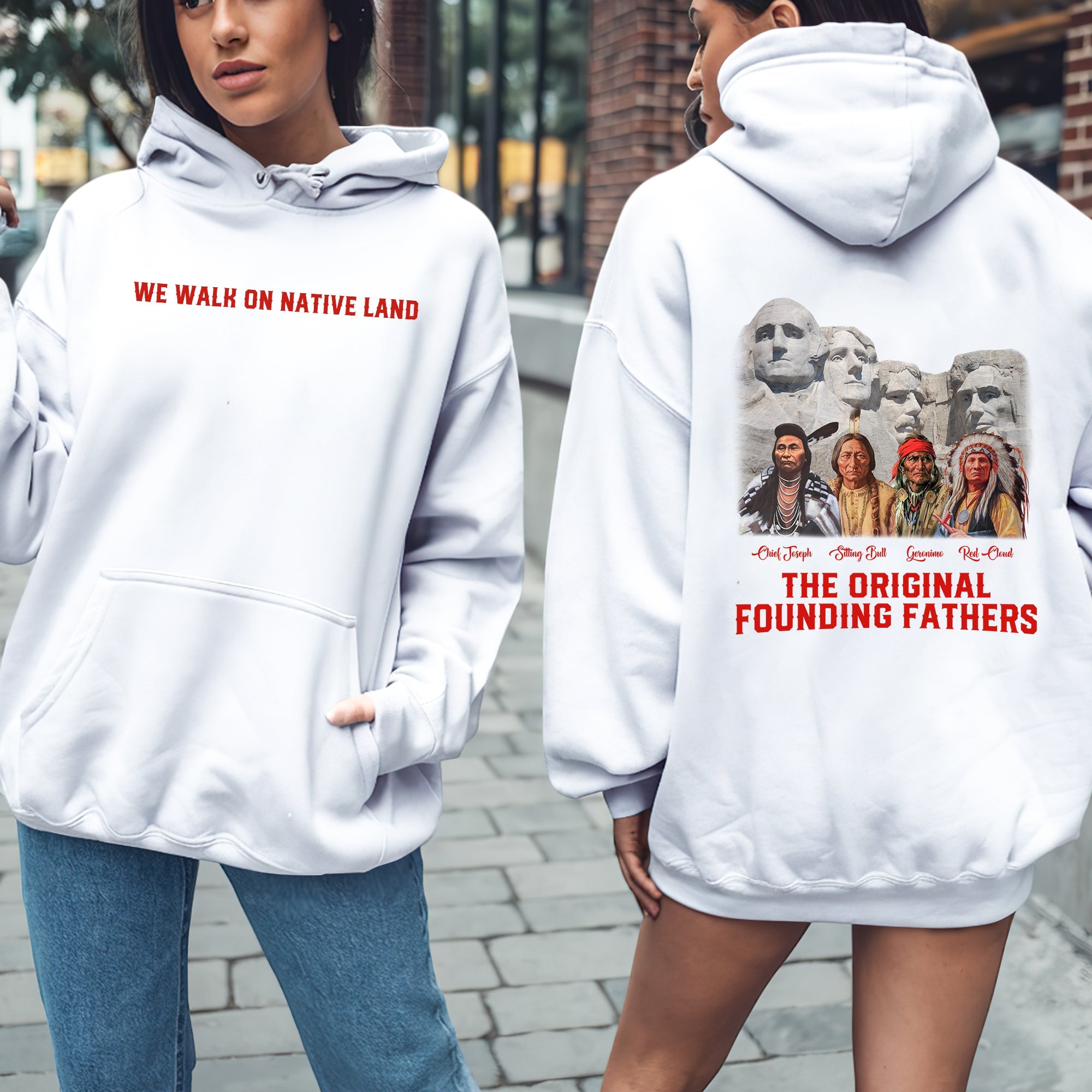We Walk On Native Land Style 14 - Two Sides Unisex T-shirt/T-shirt V-Neck/Hoodie/Sweatshirt