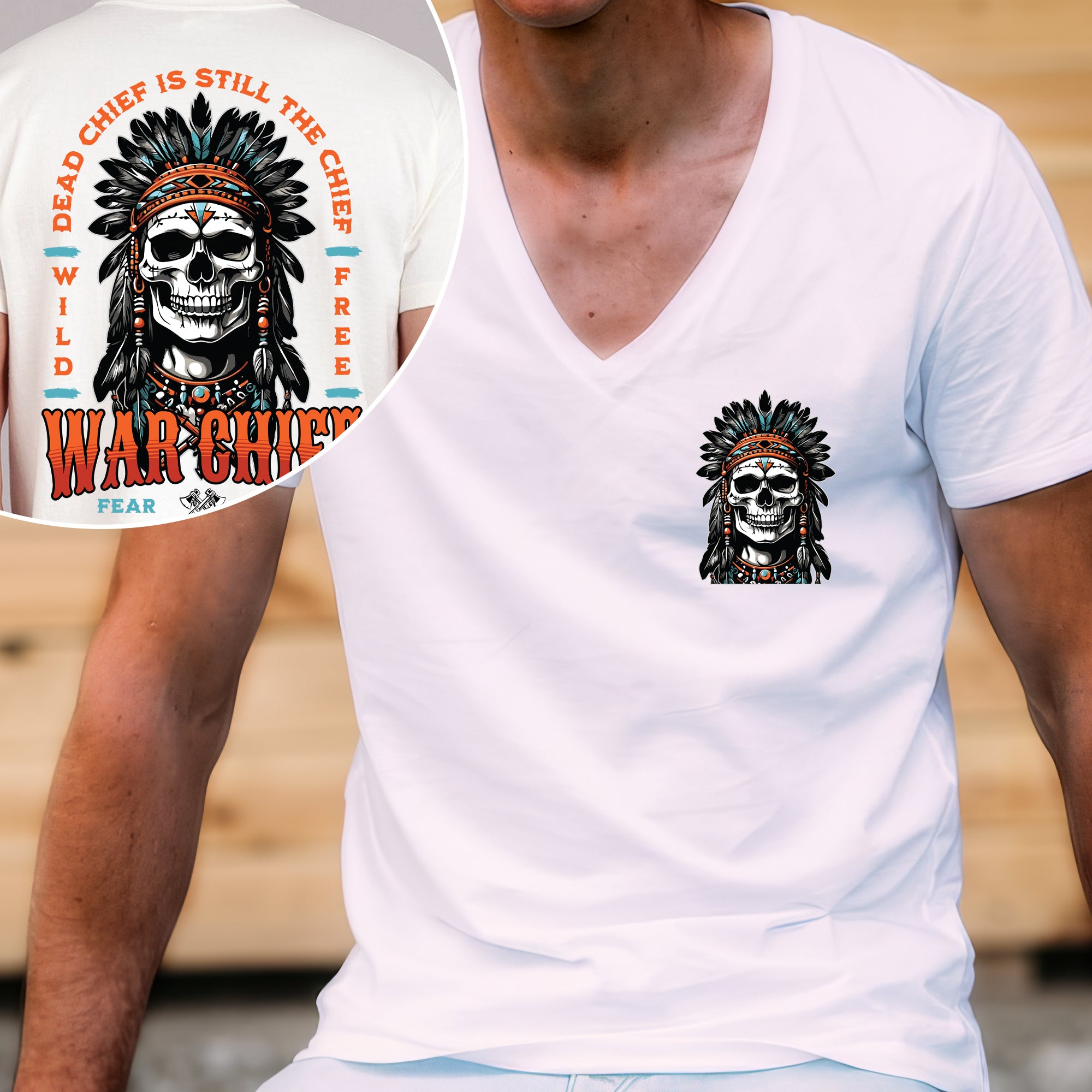 Native American Dead Chief Is Still The Chief Unisex T-Shirt/Hoodie/Sweatshirt Two Sides