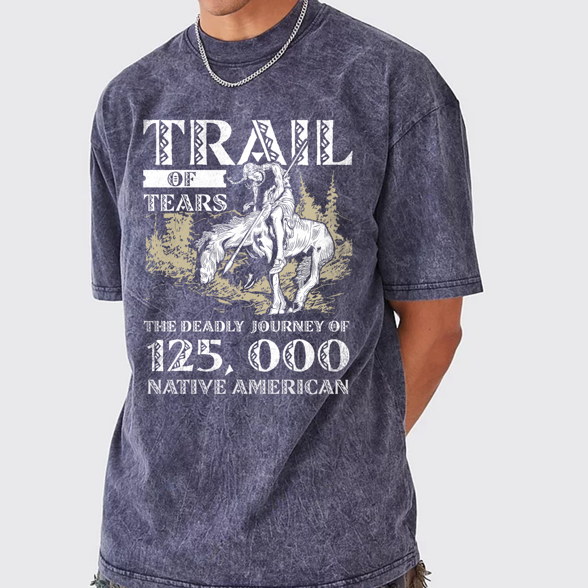 Trail of Tears Unisex Mineral Washed T-Shirt