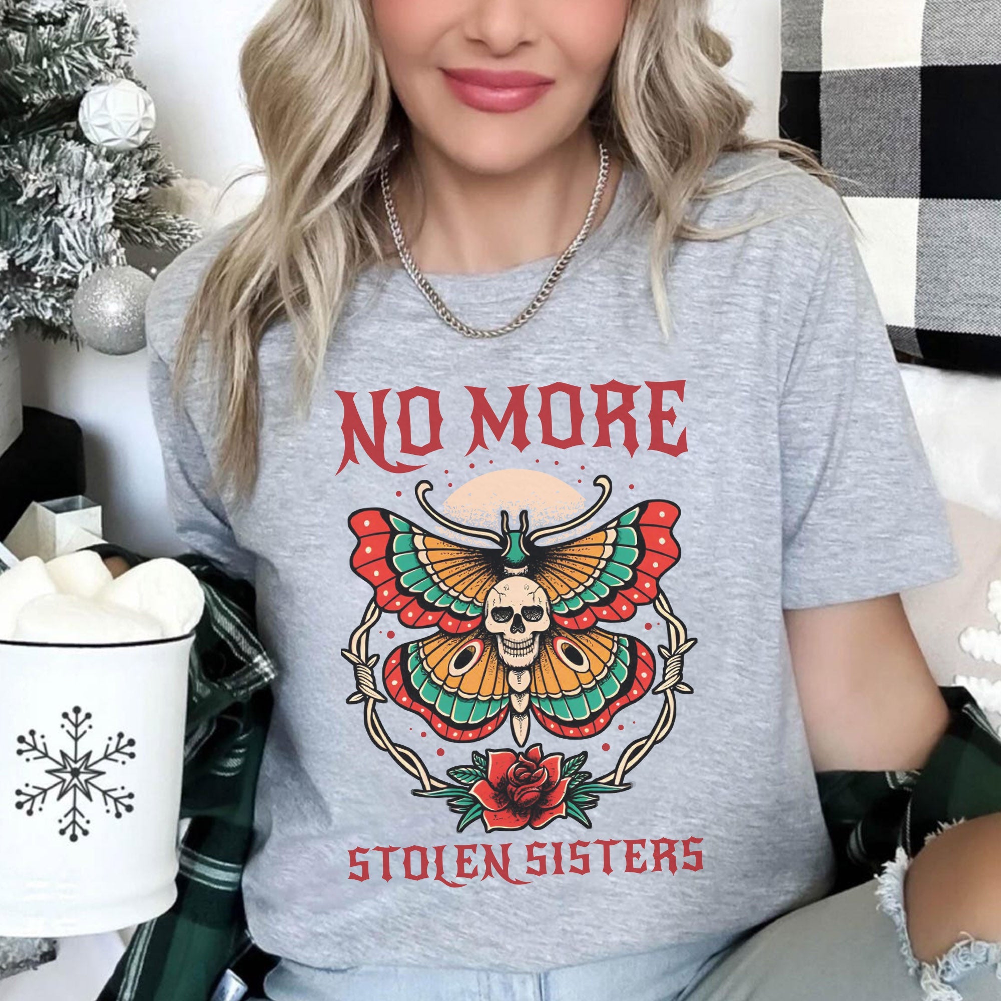 No More Stolen Sisters - Unisex T-shirt/T-shirt V-Neck/Hoodie/Sweatshirt
