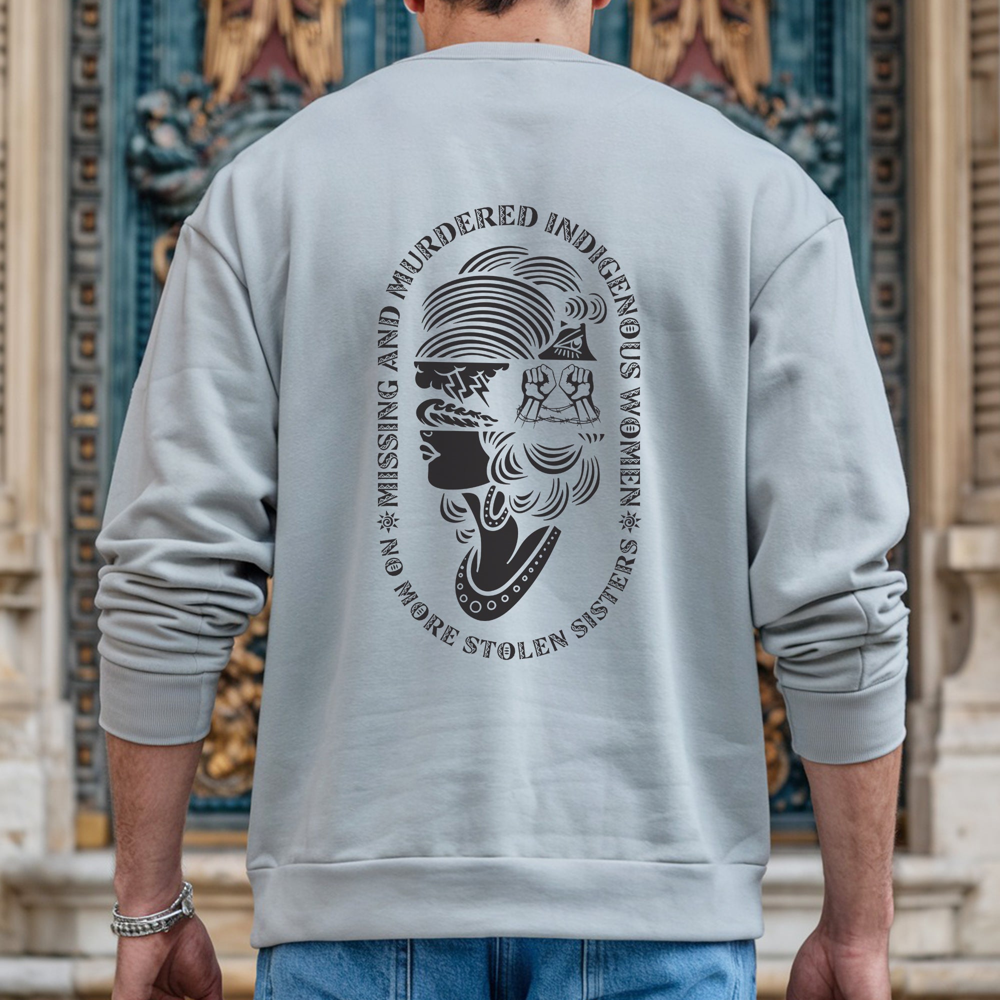 No More Stolen Sisters MMIW - Unisex T-Shirt/T-Shirt V-Neck/Hoodie/Sweatshirt - Two Sides