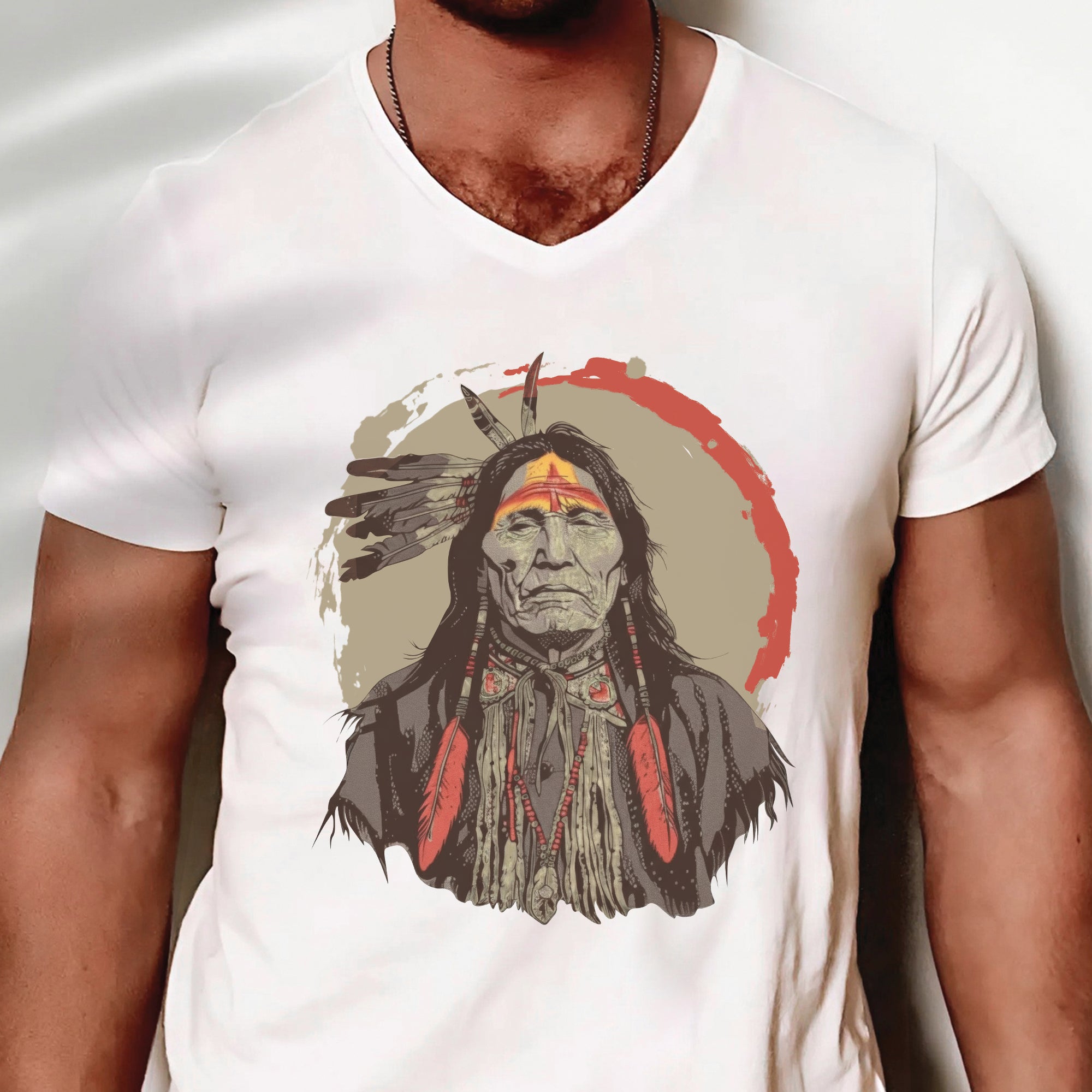 Spirit of the Warrior Chief Unisex T-Shirt/T-Shirt V-Neck/Hoodie/Sweatshirt