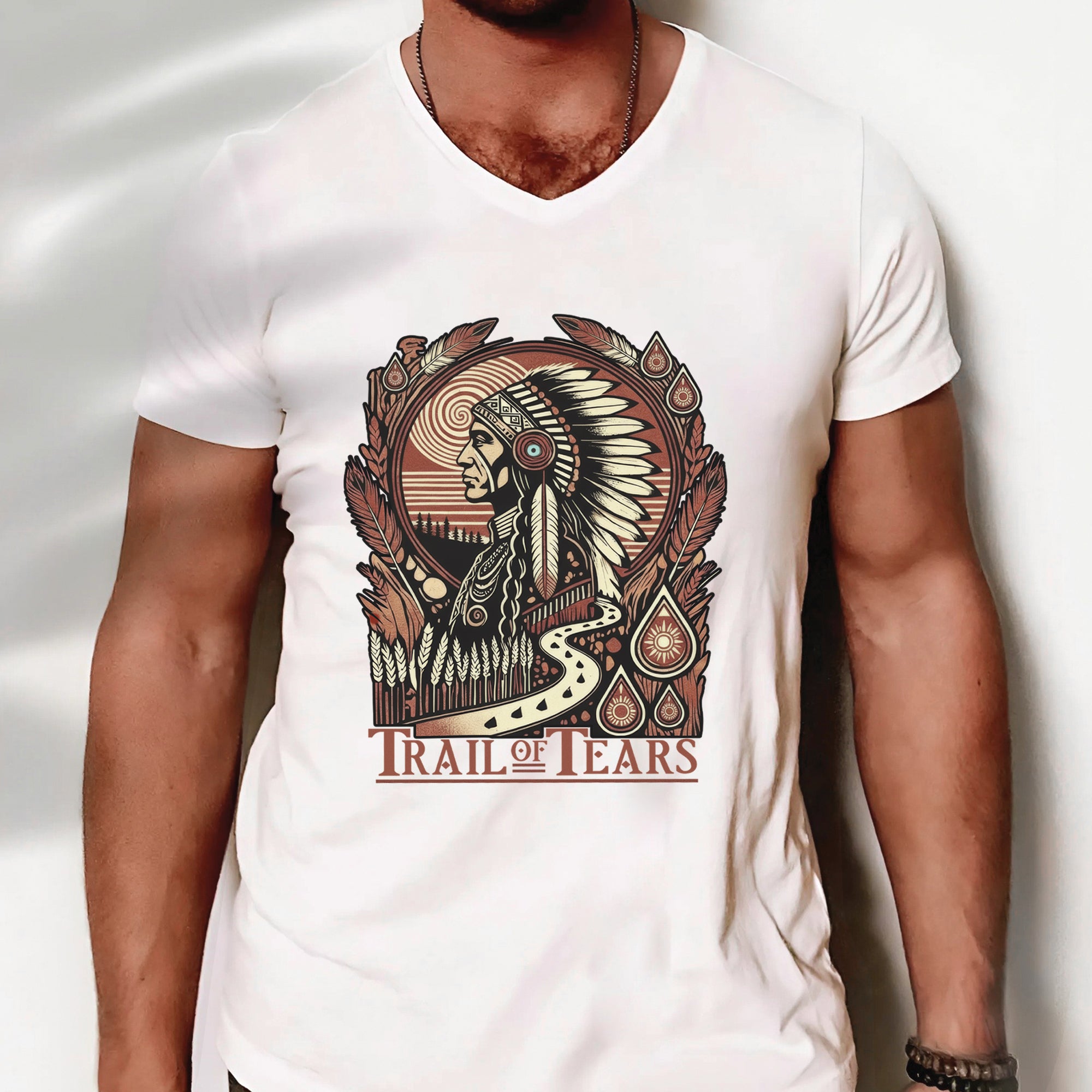Trail of Tears The Deadly Journey Unisex T-Shirt/T-Shirt V-Neck/Hoodie/Sweatshirt N18