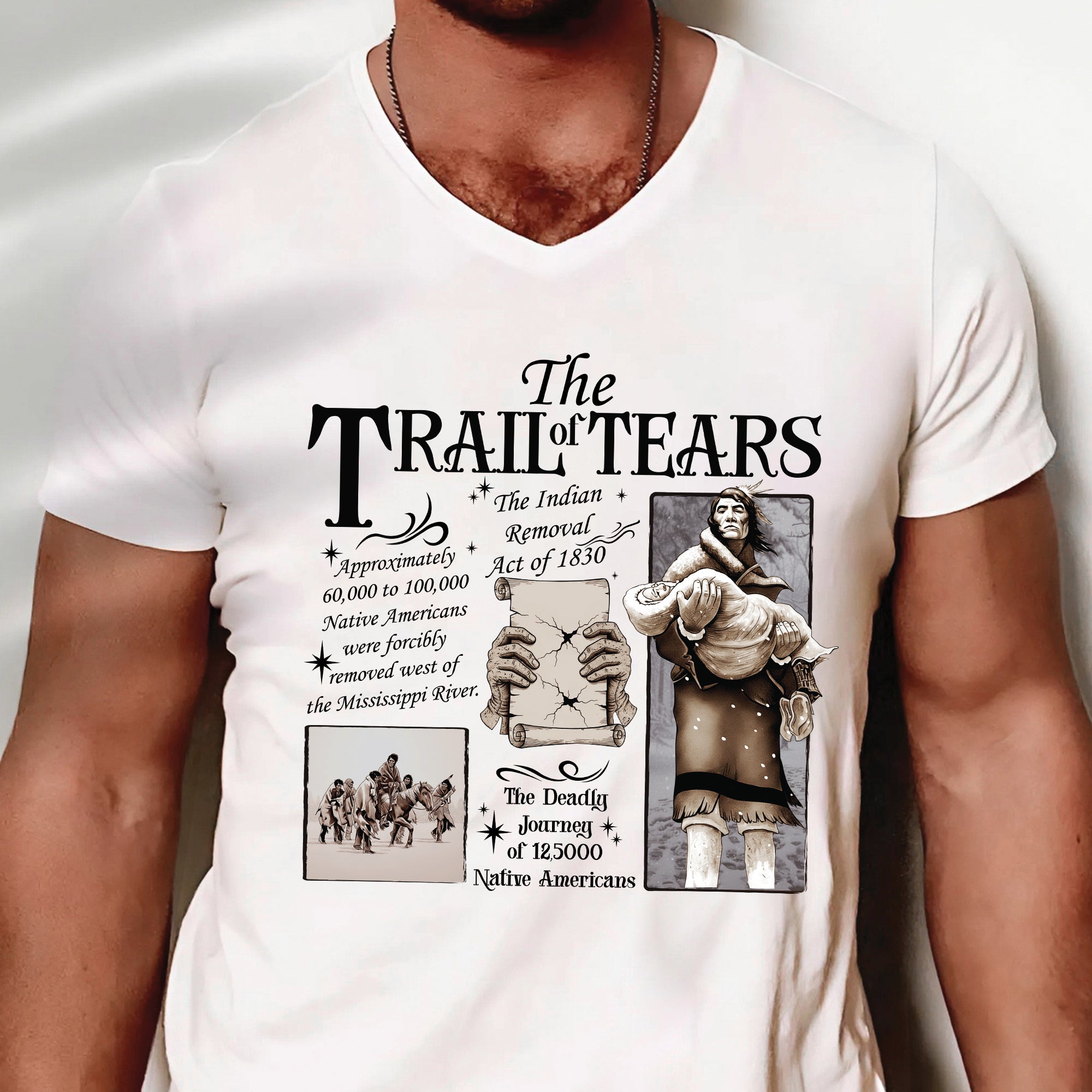 Trail of Tears – The Legacy of Resilience Unisex T-Shirt/T-Shirt V-Neck/Hoodie/Sweatshirt
