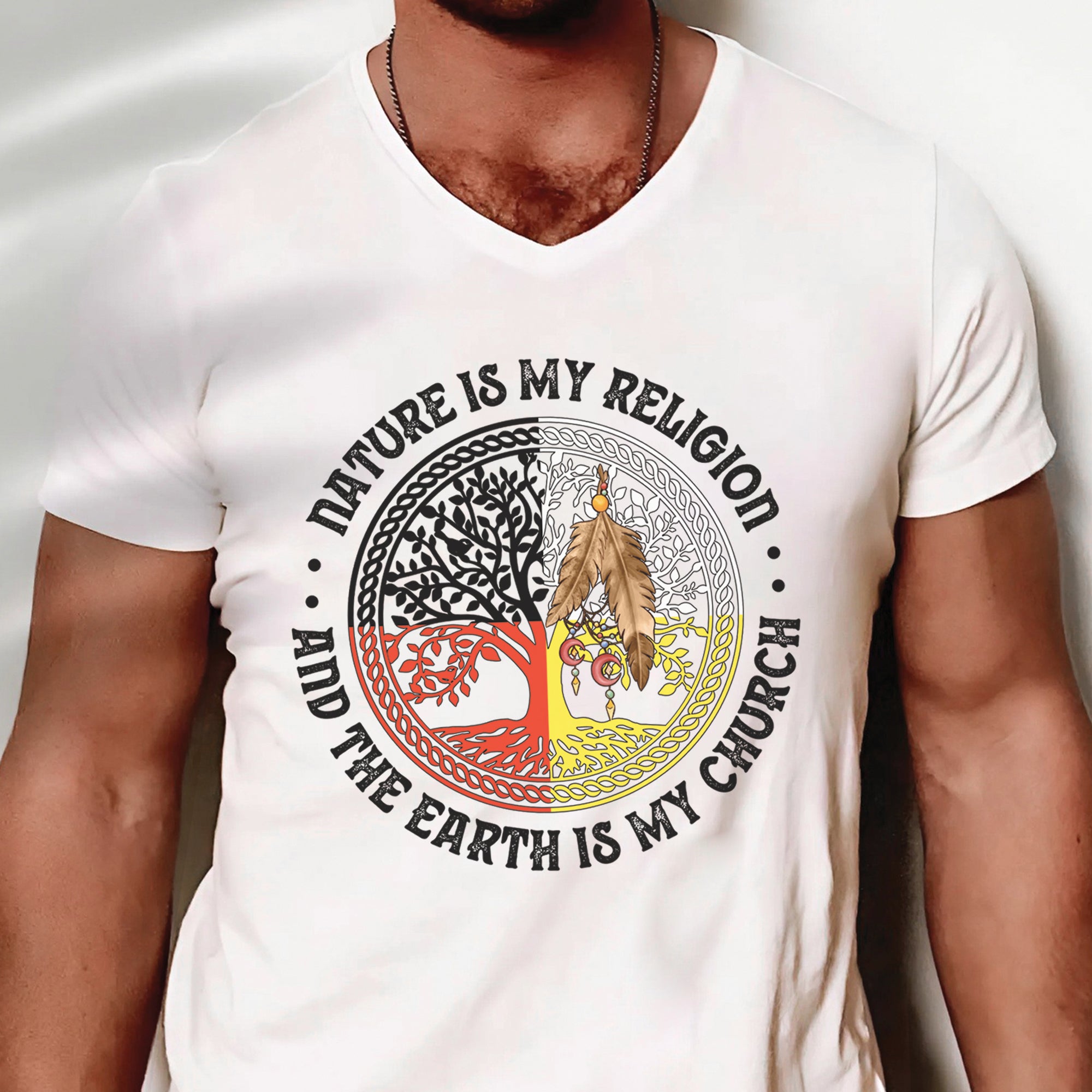 Nature Is My Religion And The Earth Is My Church Unisex T-Shirt/T-Shirt V-Neck/Hoodie/Sweatshirt - N32