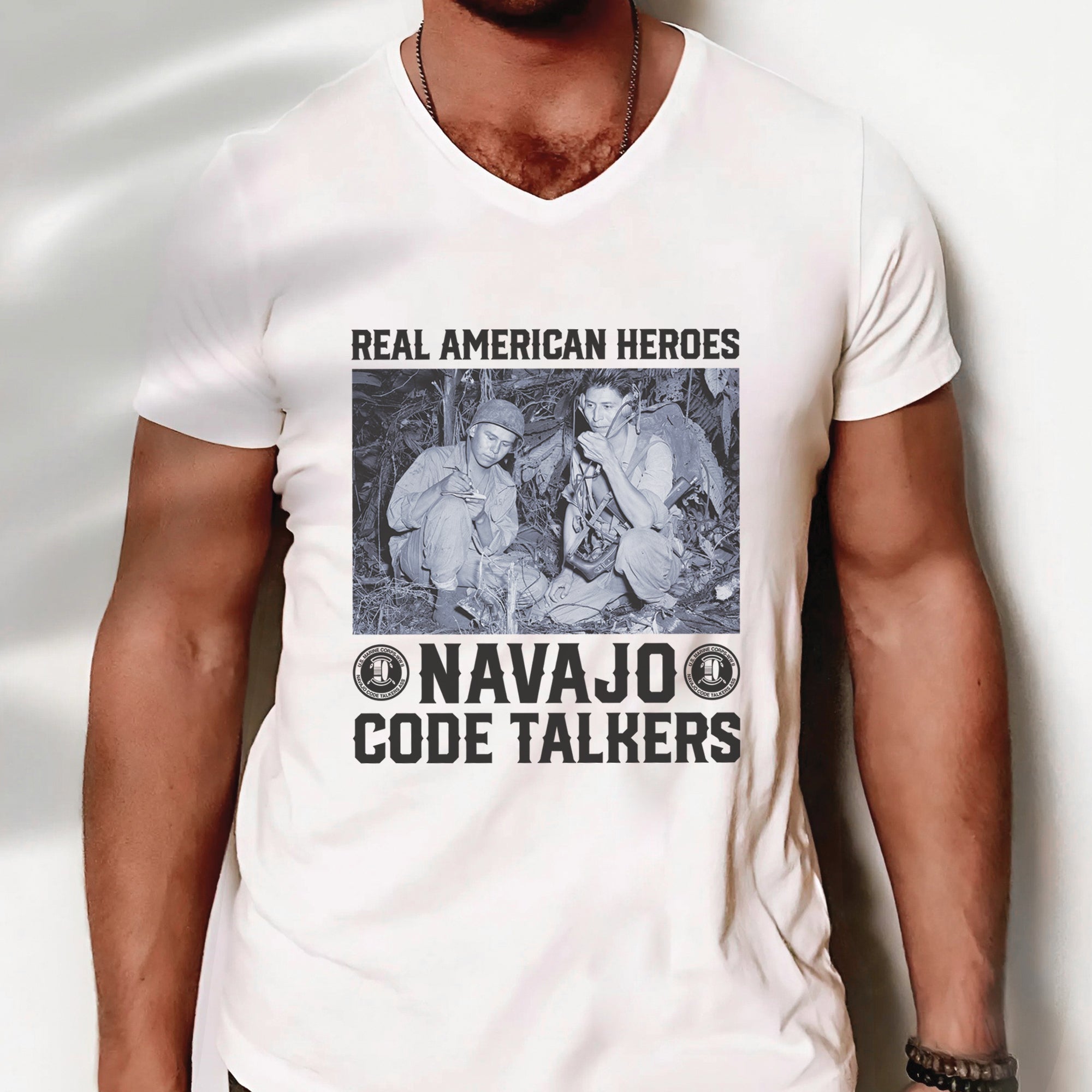 Real American Heroes – Navajo Code Talkers Unisex T-shirt/T-shirt V-Neck/Hoodie/Sweatshirt