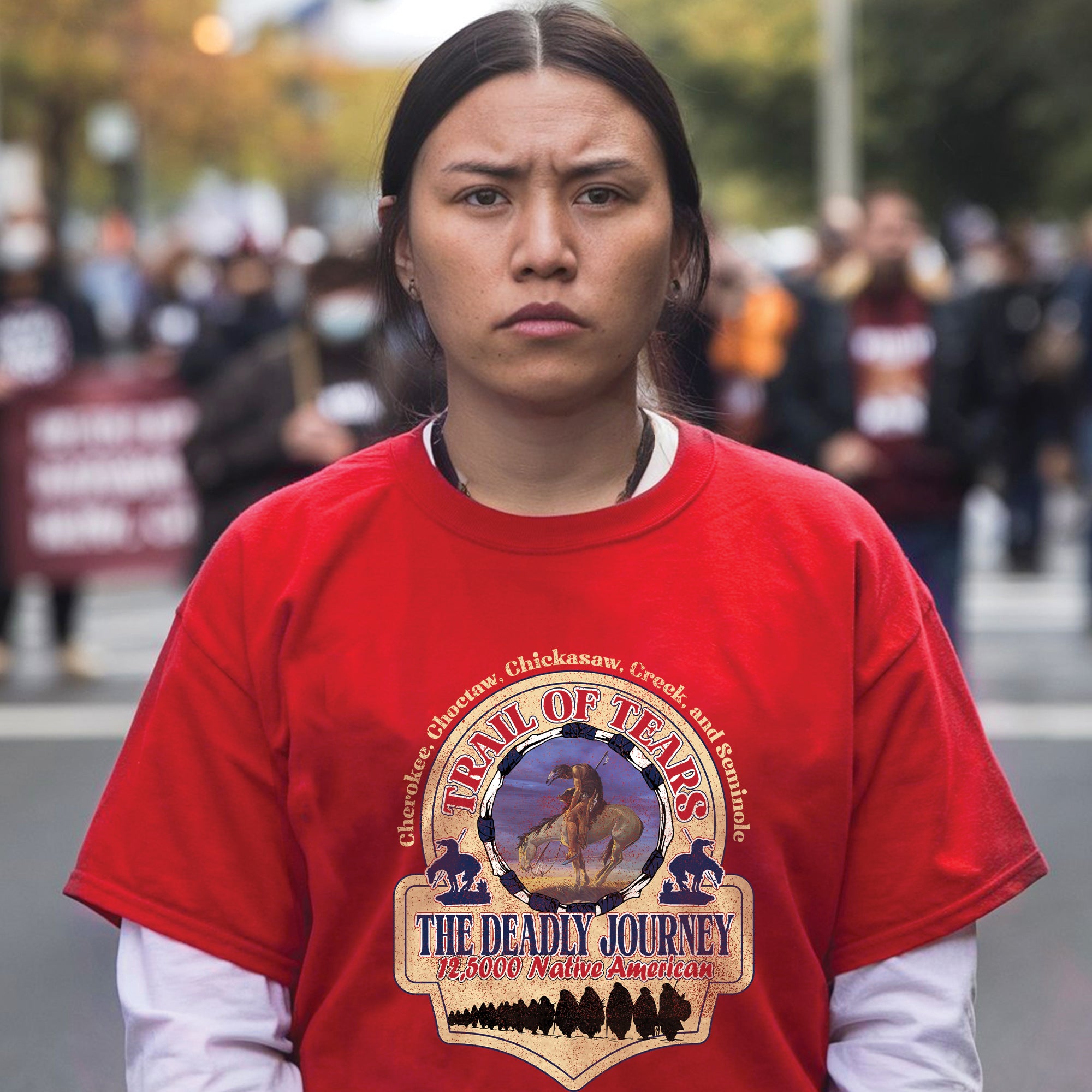 Trail of Tears The Deadly Journey 12,5000 Native American Unisex T-Shirt/T-Shirt V-Neck/Hoodie/Sweatshirt