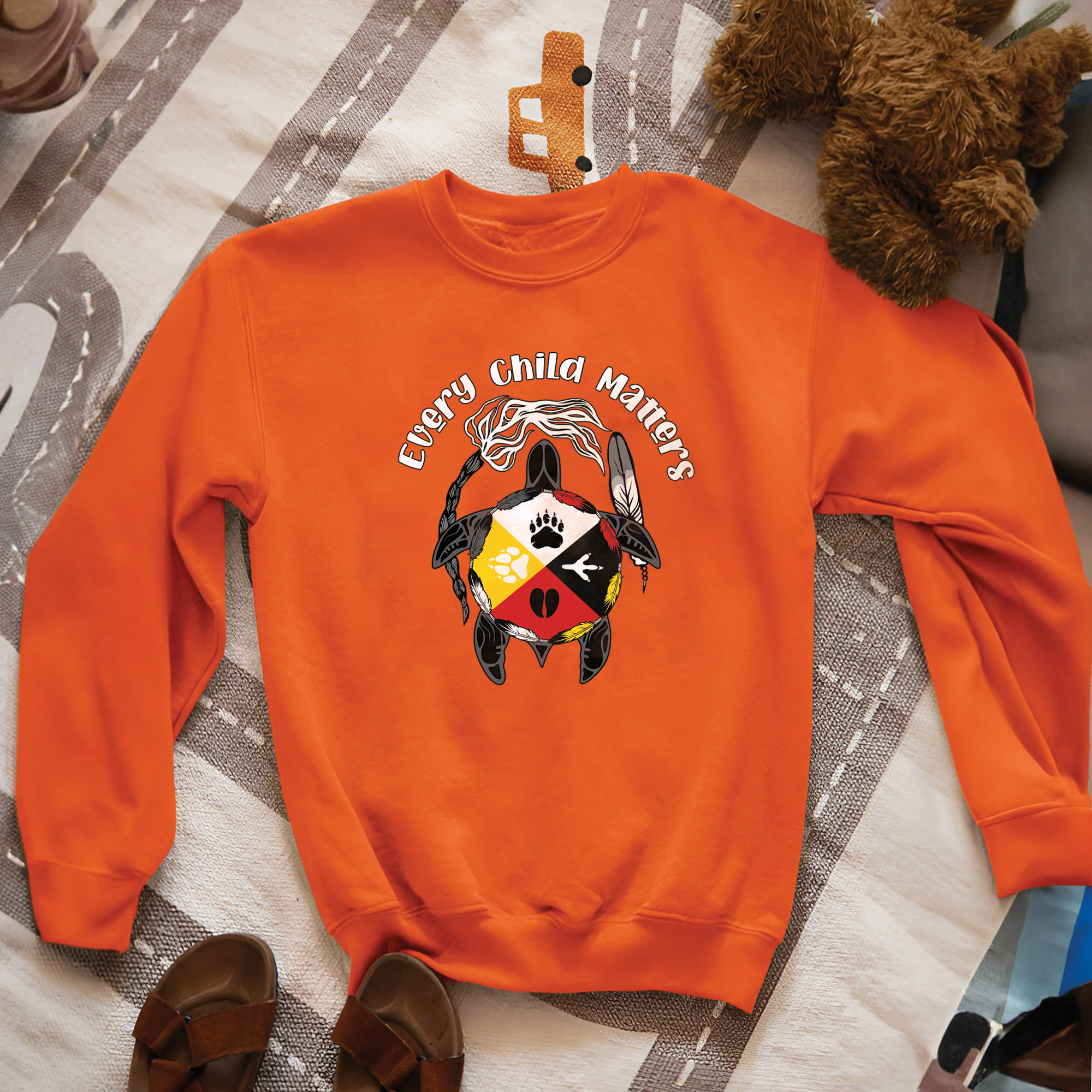 Sacred Circle of Healing – For Orange Shirt Day Unisex T-Shirt/Hoodie/Sweatshirt 143