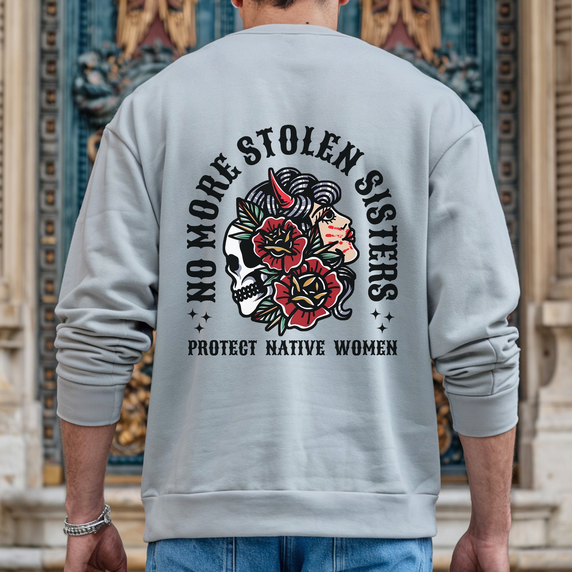 No More Stolen Sisters - Protect Native Women- Unisex T-Shirt/T-Shirt V-Neck/Hoodie/Sweatshirt - Two Sides