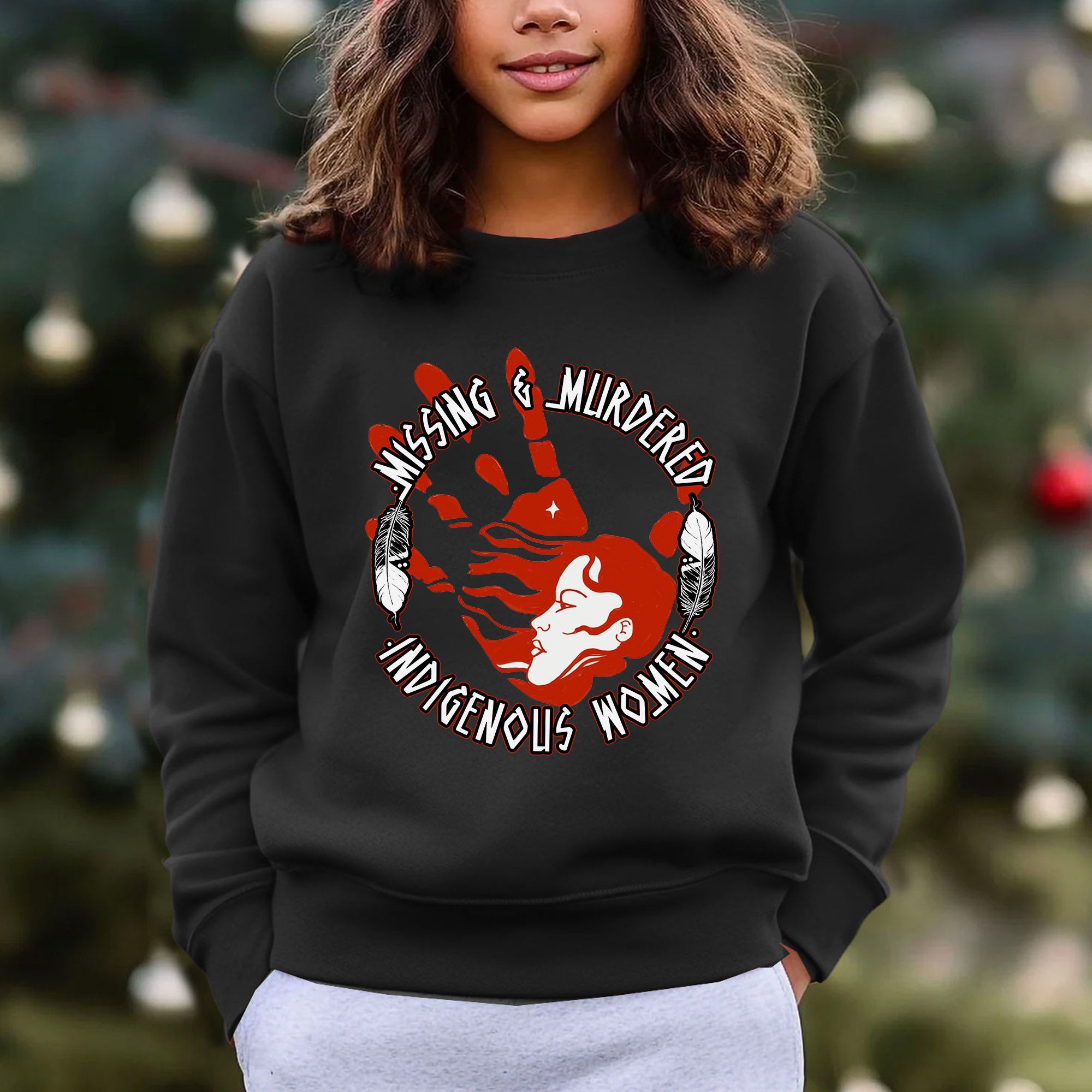 MMIW Red Hand Missing Murdered Indigenous Women Unisex Hoodie/Sweatshirt/T-Shirt