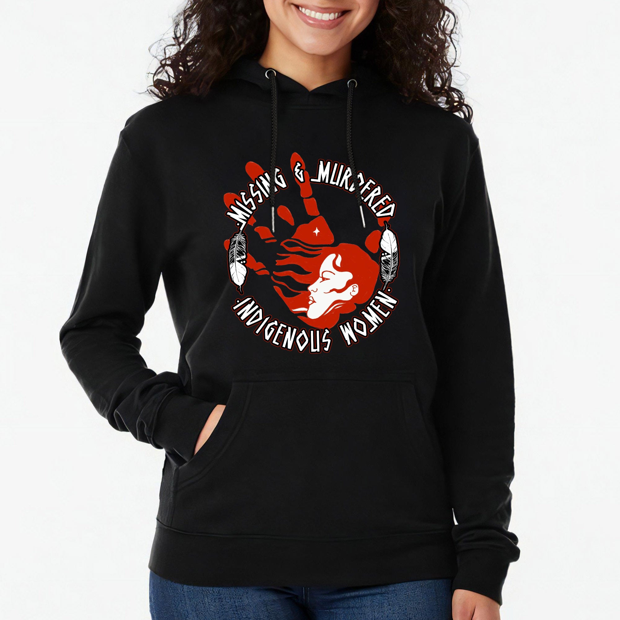 MMIW Red Hand Missing Murdered Indigenous Women Unisex Hoodie/Sweatshirt/T-Shirt
