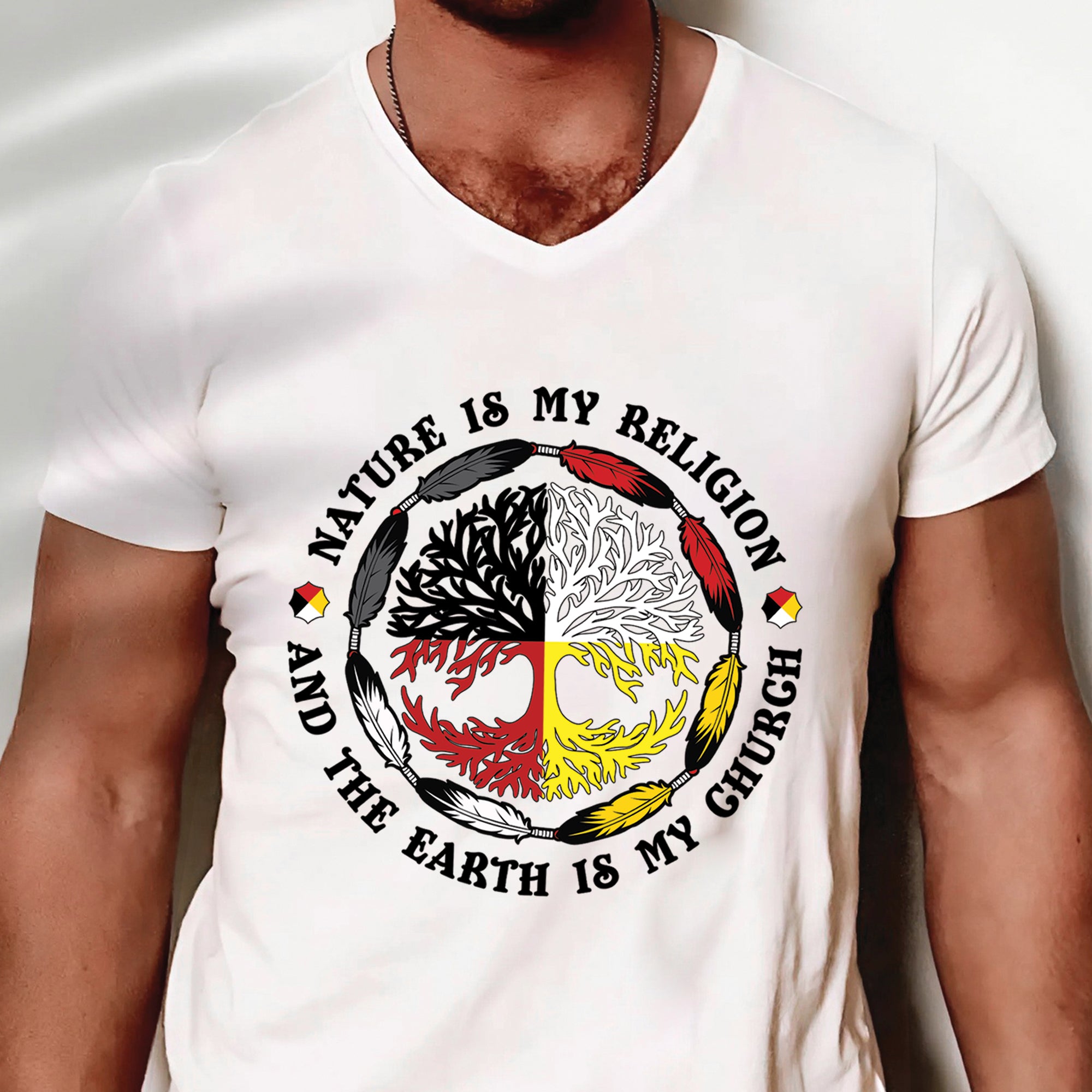 Nature Is My Religion And The Earth Is My Church Unisex T-Shirt/T-Shirt V-Neck/Hoodie/Sweatshirt - N37