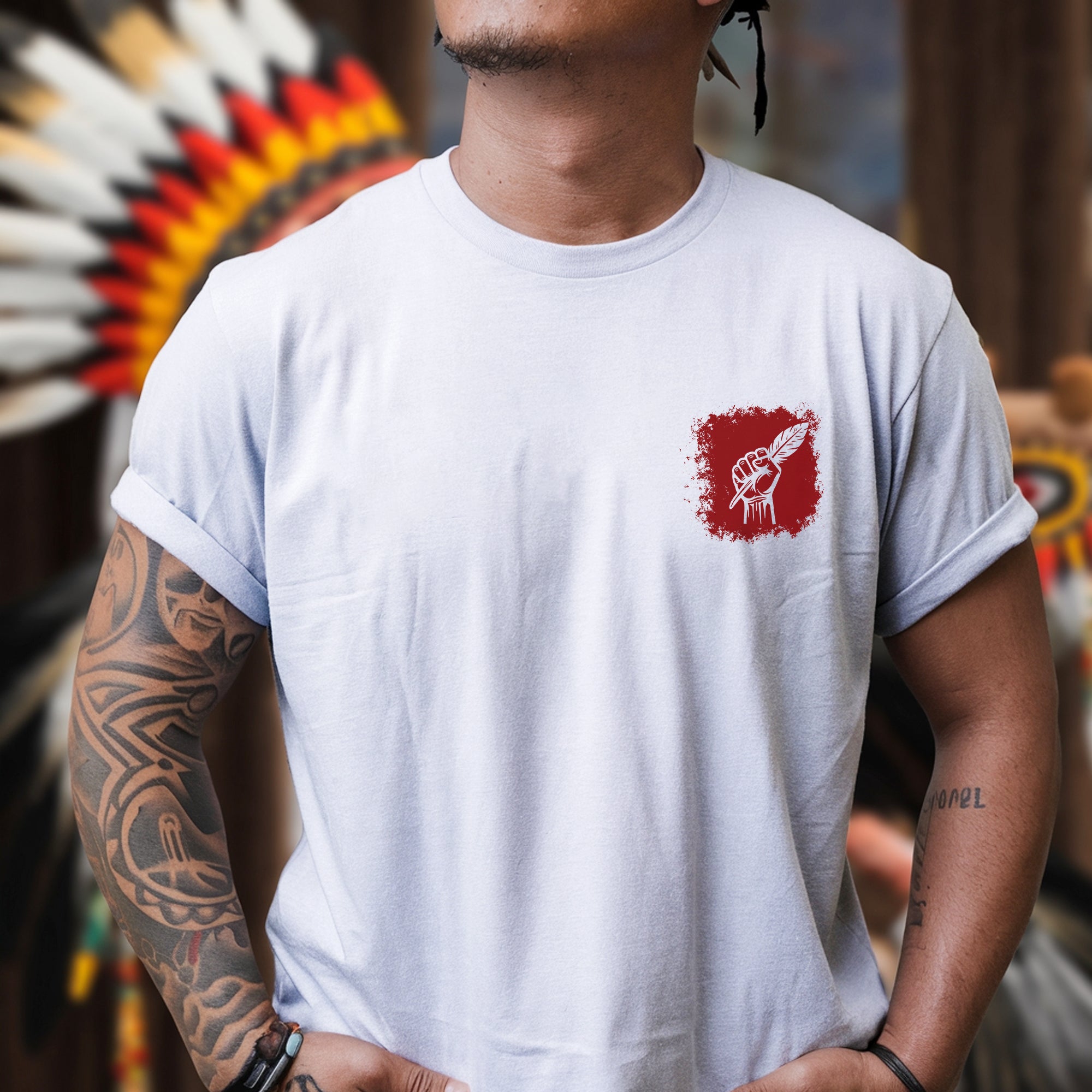 [Two Sides] No One Is Illegal On Stolen Land - Unisex T-Shirt/T-Shirt V-Neck/Hoodie/Sweatshirt N100