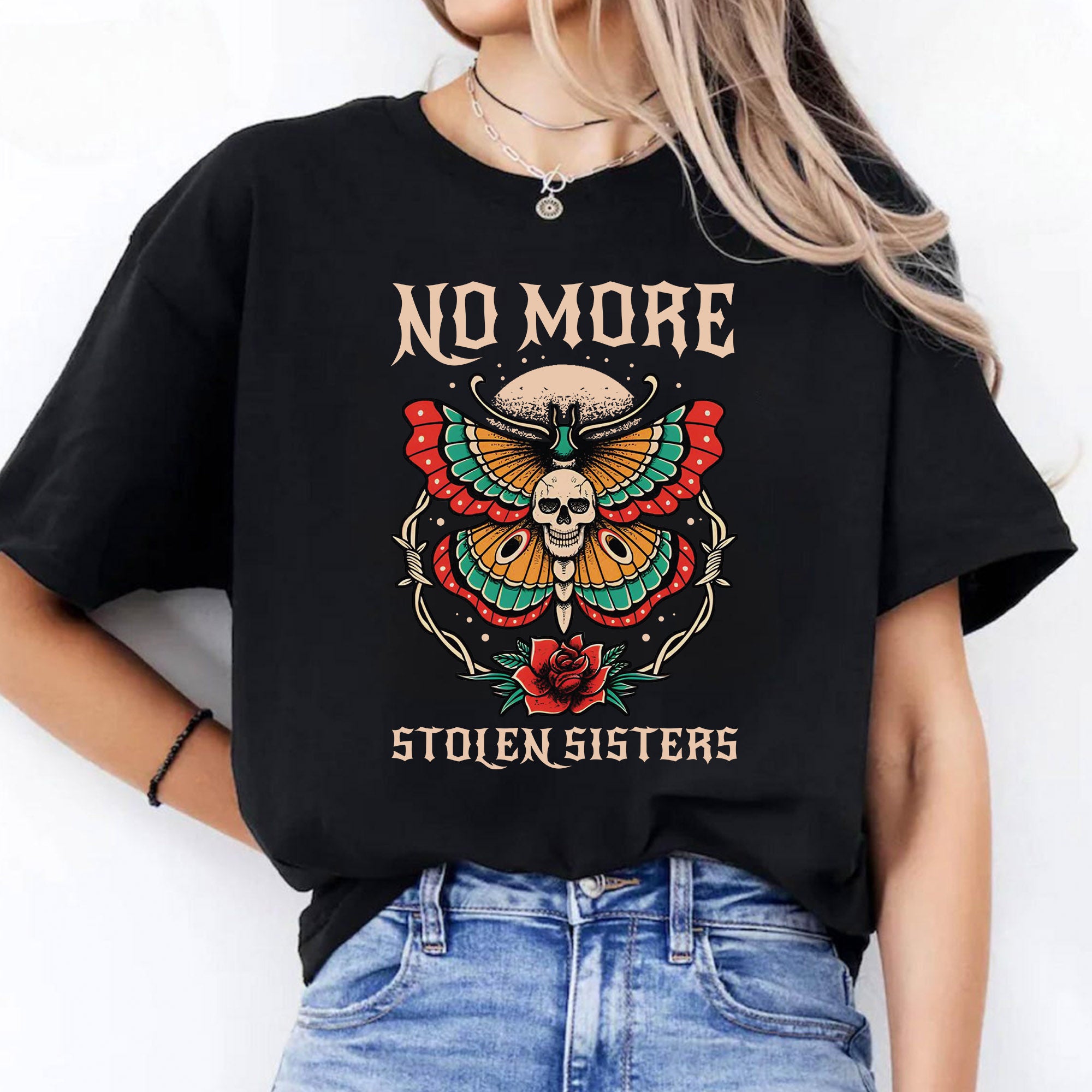No More Stolen Sisters - Unisex T-Shirt/T-Shirt V-Neck/Hoodie/Sweatshirt