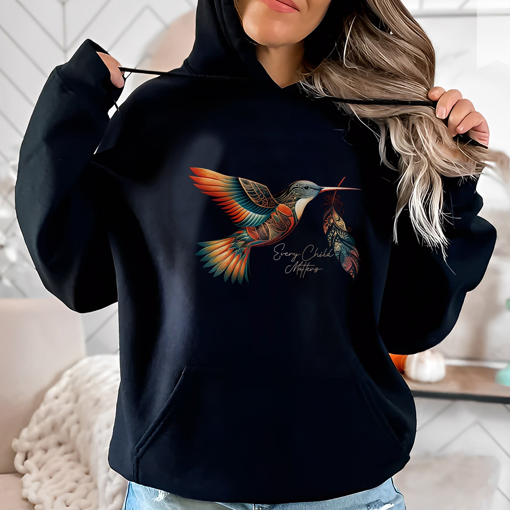 Every Child Matters Hummingbird Feather Native American Unisex T-shirt/Hoodie/Sweatshirt