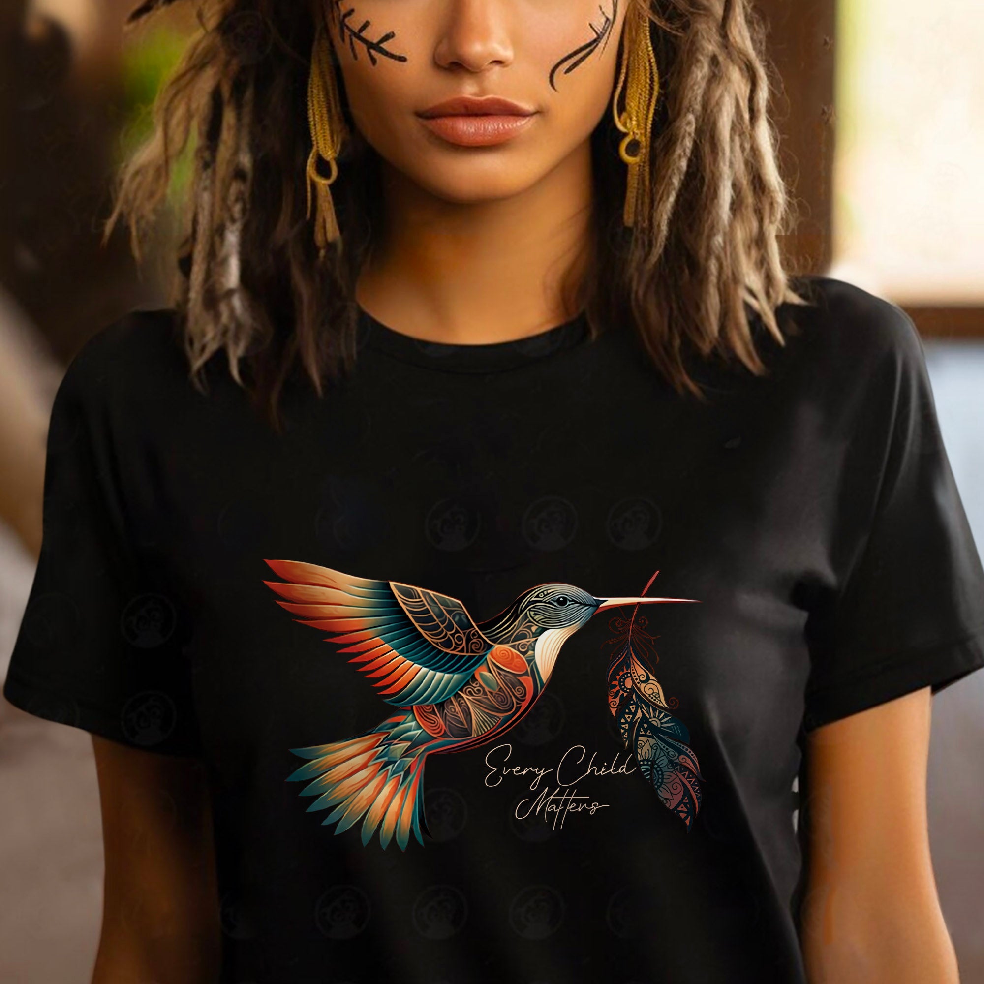 Every Child Matters Hummingbird Feather Native American Unisex T-Shirt ...