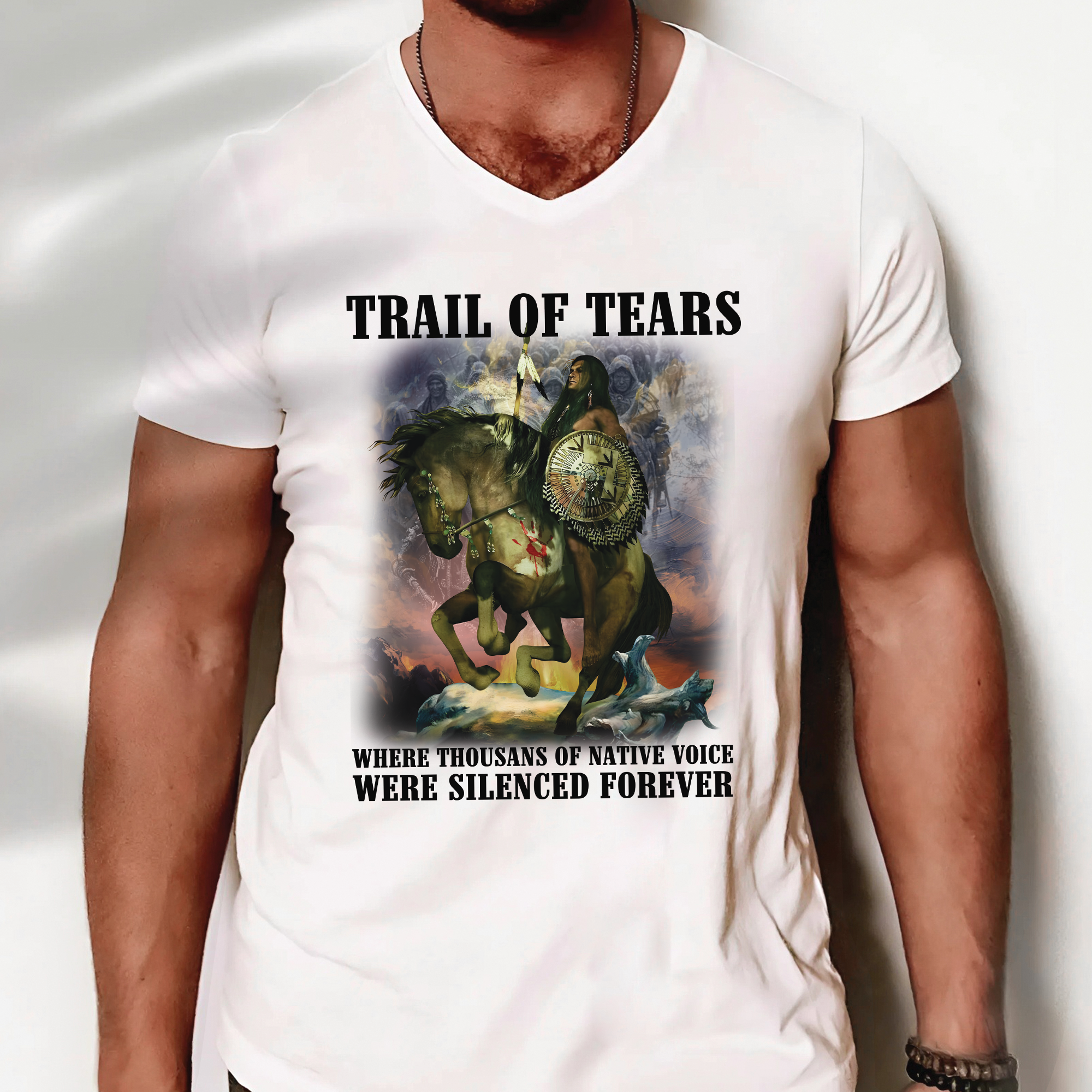 Trail of Tears – Silenced Voices Memorial Unisex T-Shirt/T-Shirt V-Neck/Hoodie/Sweatshirt