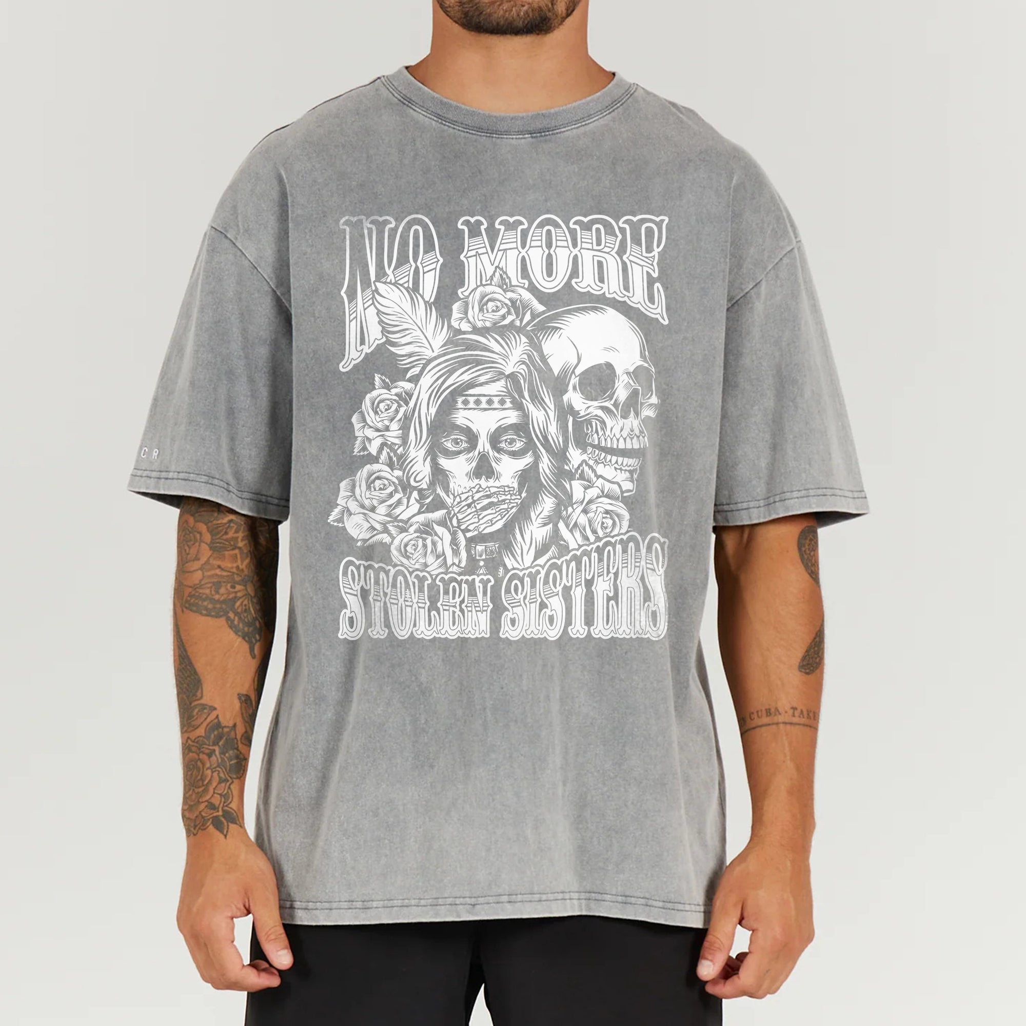 No More Stolen Sisters – Powerful MMIW Statement Unisex Mineral Washed T-Shirt