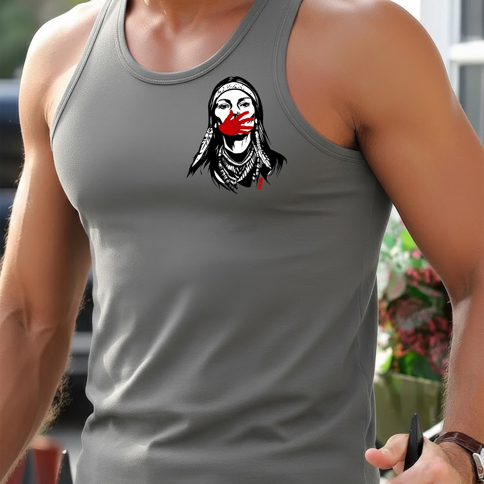 [Two Sides] No More Stolen Sisters – Indigenous Women Native American Unisex Tank Top/Long Sleeve/Hoodie Zip