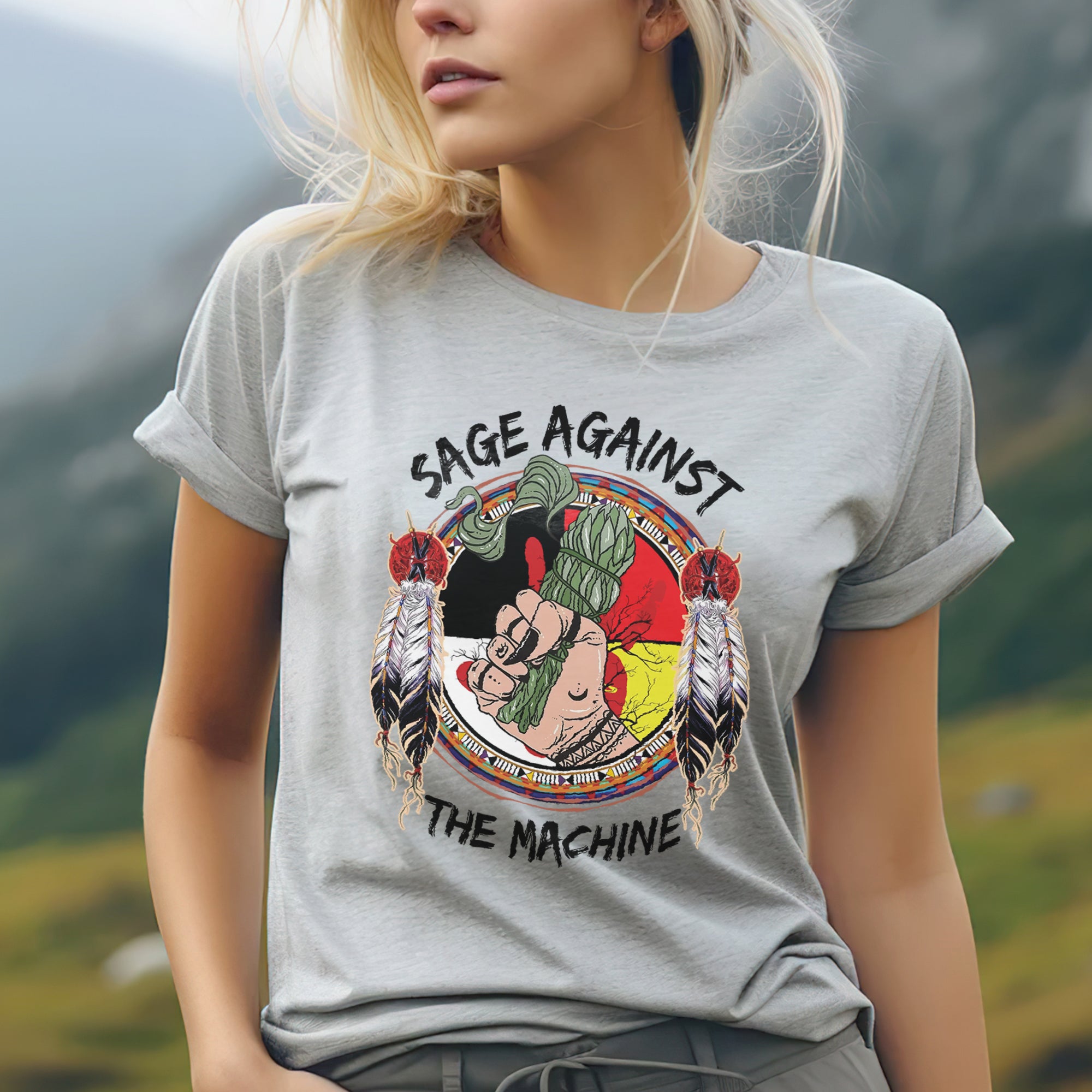 Sage Against The Machine Unisex T-Shirt/T-Shirt V-Neck/Hoodie/Sweatshirt