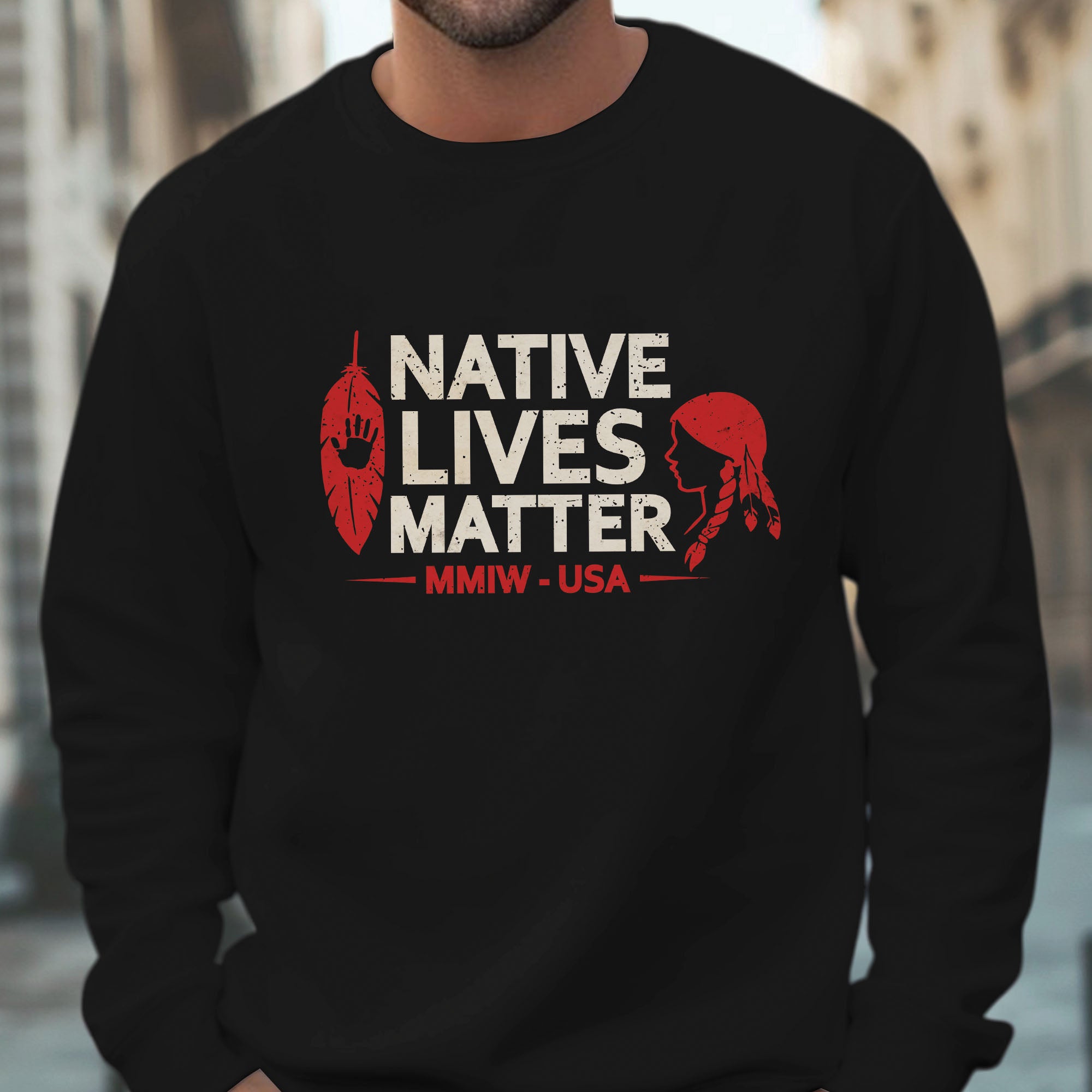 Native Lives Matter Indigenous Awareness MMIW USA Unisex T-shirt/T-shirt V-Neck/Hoodie/Sweatshirt