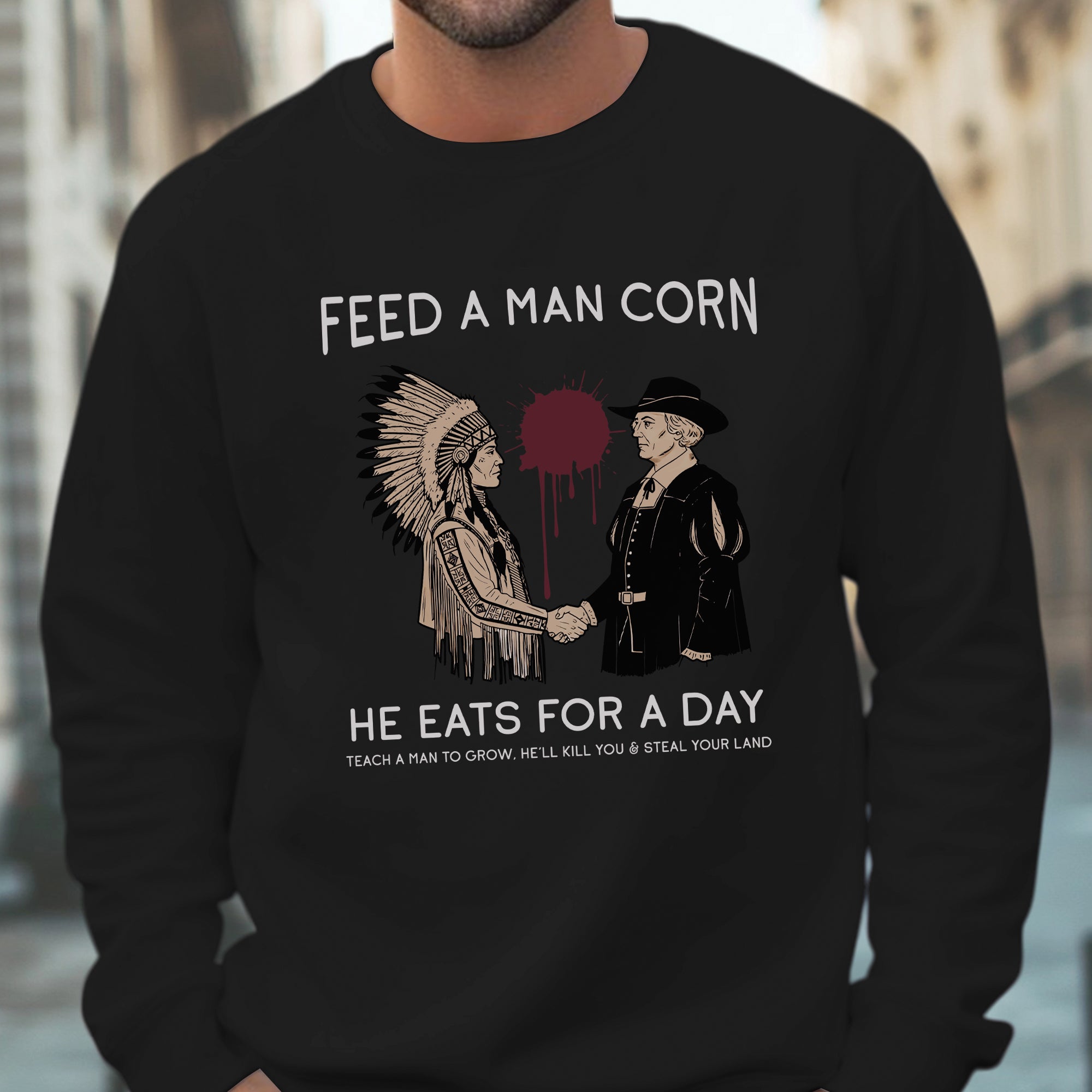 Feed A Man Corn Unisex T-Shirt/T-Shirt V-Neck/Hoodie/Sweatshirt