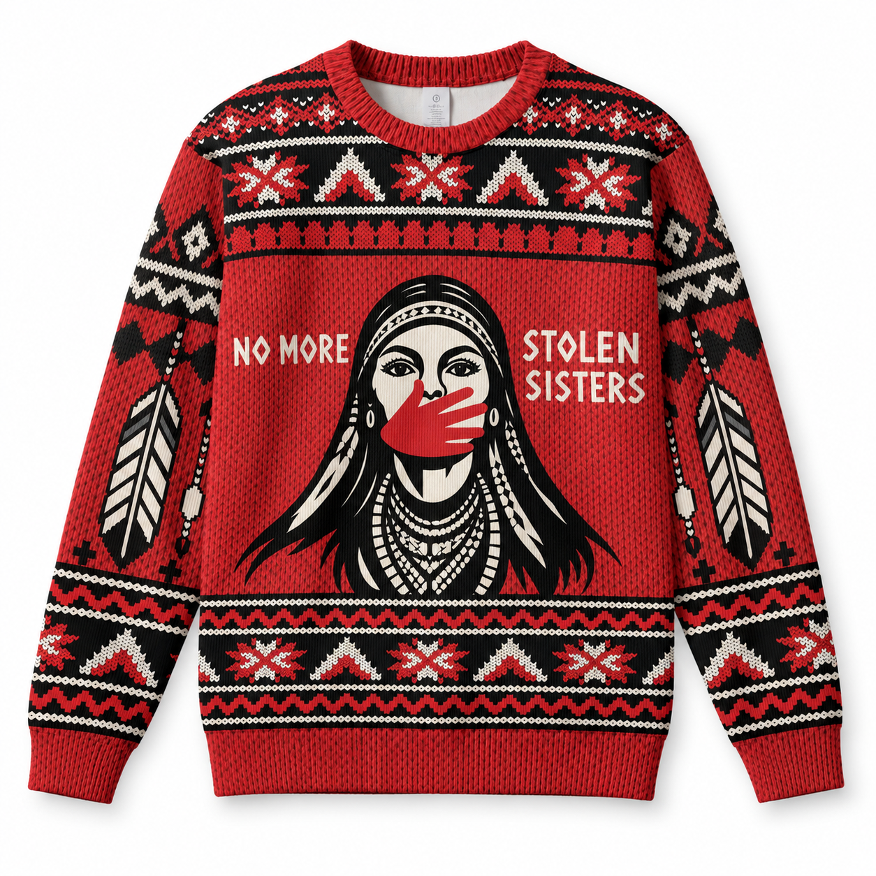 MMIW Awareness - No More Stolen Sisters Ugly Sweater Unisex