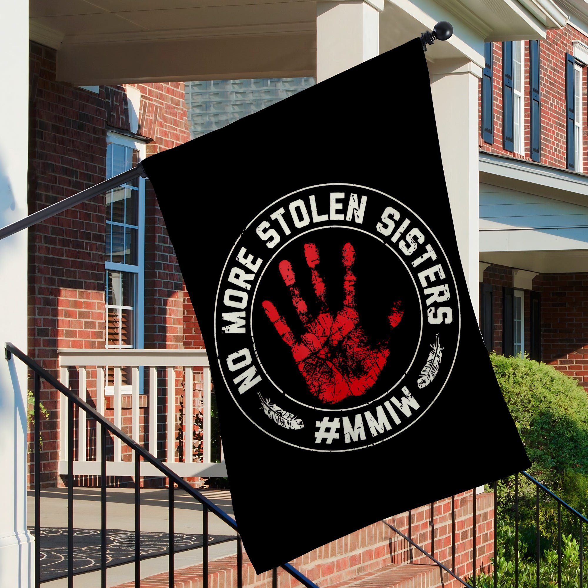 No More Stolen Sisters MMIW - Native American Flag Garden House Yard for Decor Outdoor