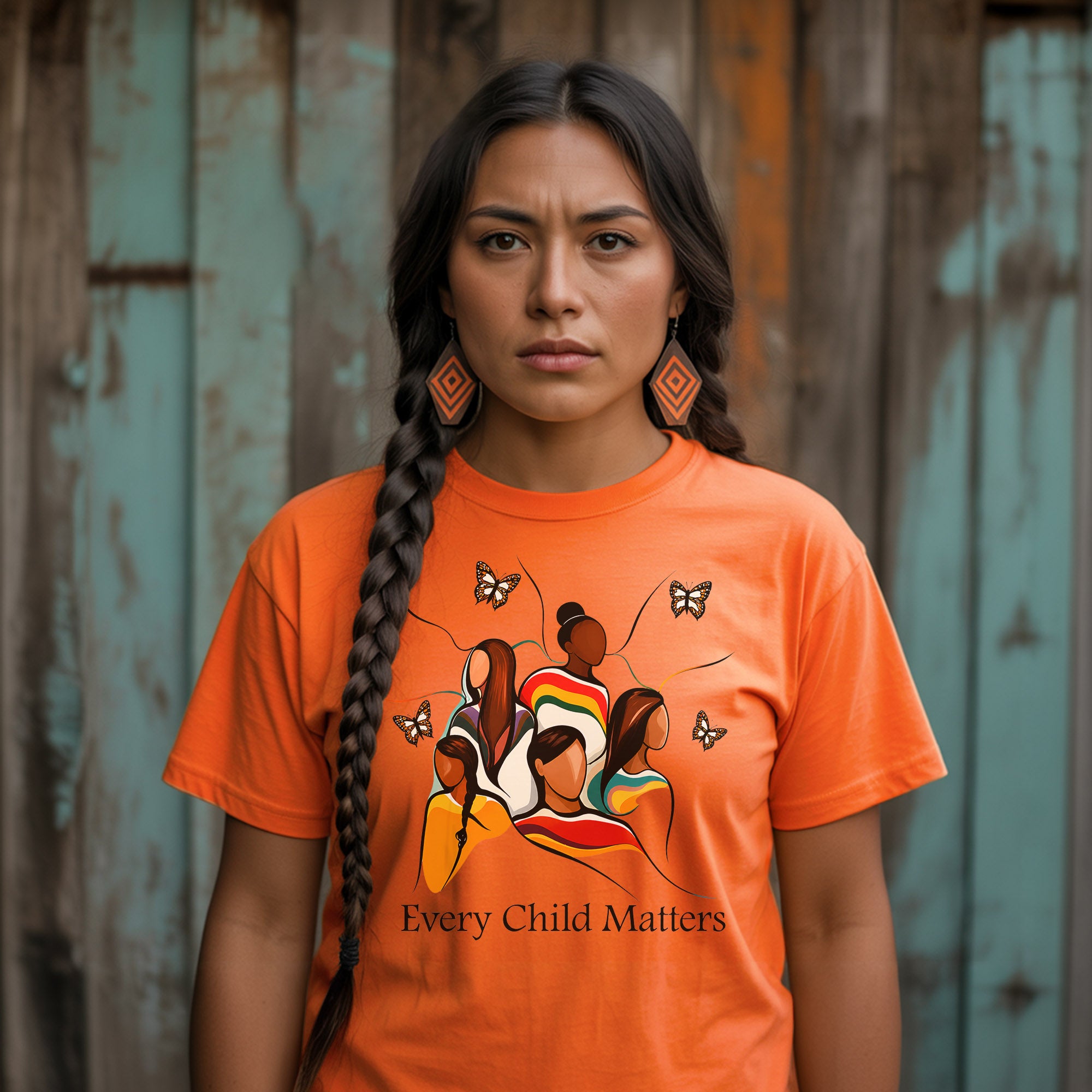 The Circle Remembers Every Child - Indigenous Children & Butterfly Remembrance Unisex T-shirt/Hoodie/Sweatshirt