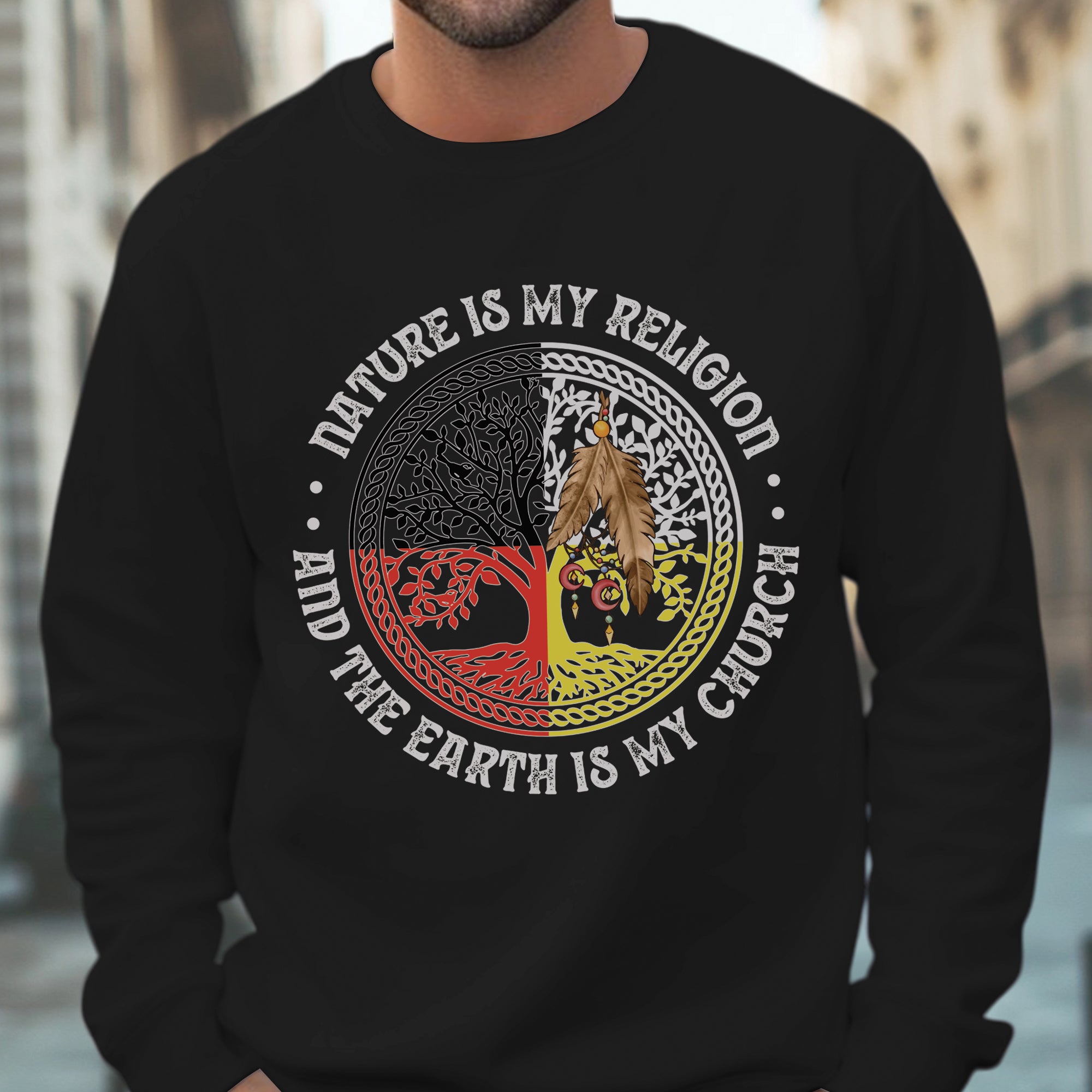 Nature Is My Religion And The Earth Is My Church Unisex T-Shirt/T-Shirt V-Neck/Hoodie/Sweatshirt - N32